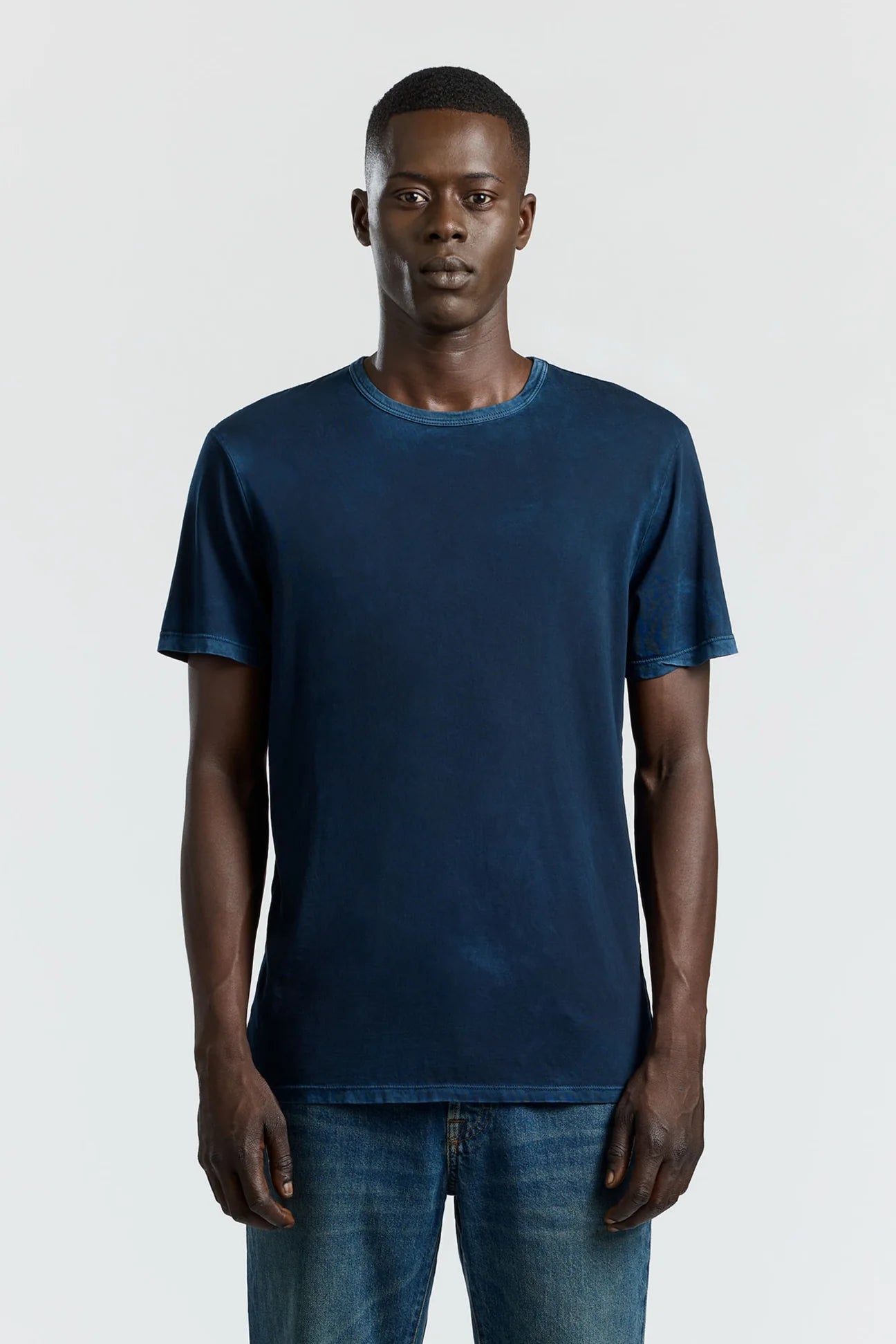 COTTON CITIZEN CLASSIC CREW TEE-VINTAGE NAVY