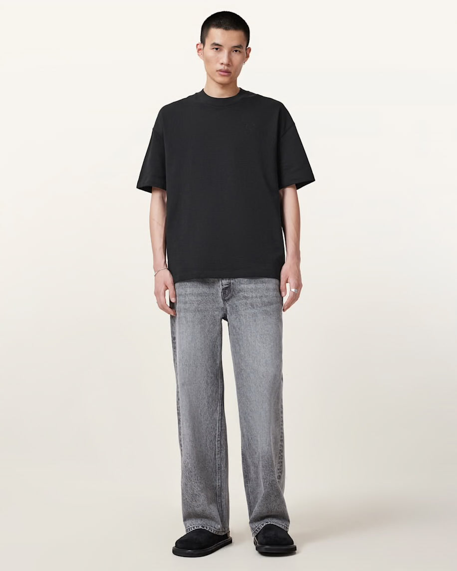 ALL SAINTS Haven Embroidered Logo Oversized T-Shirt