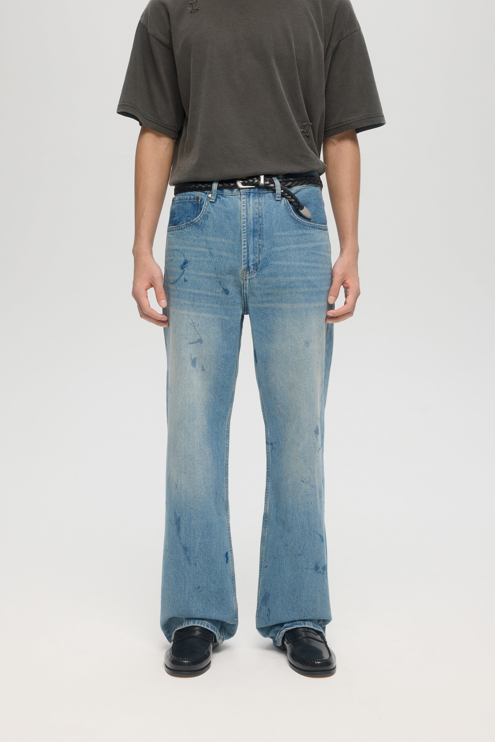 DOMREBEL - SCUFF FW25 JEANS - MID BLUE