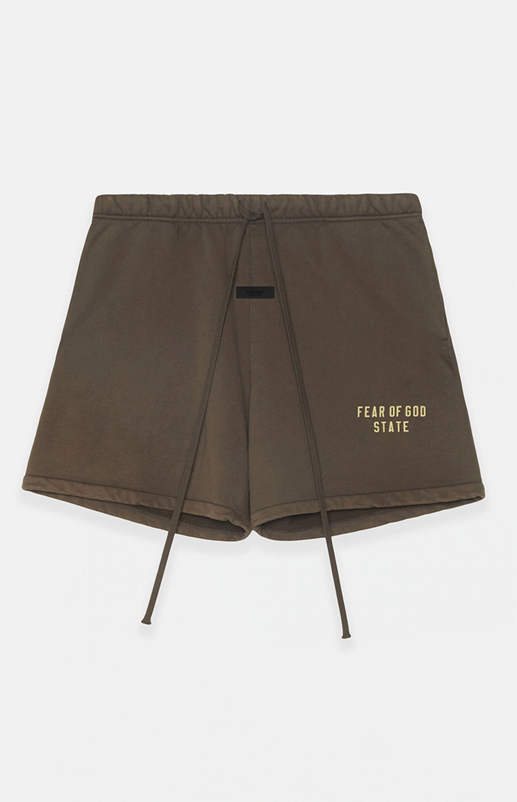 ESSENTIALS HEAVY SOCCER SHORT - BROWN