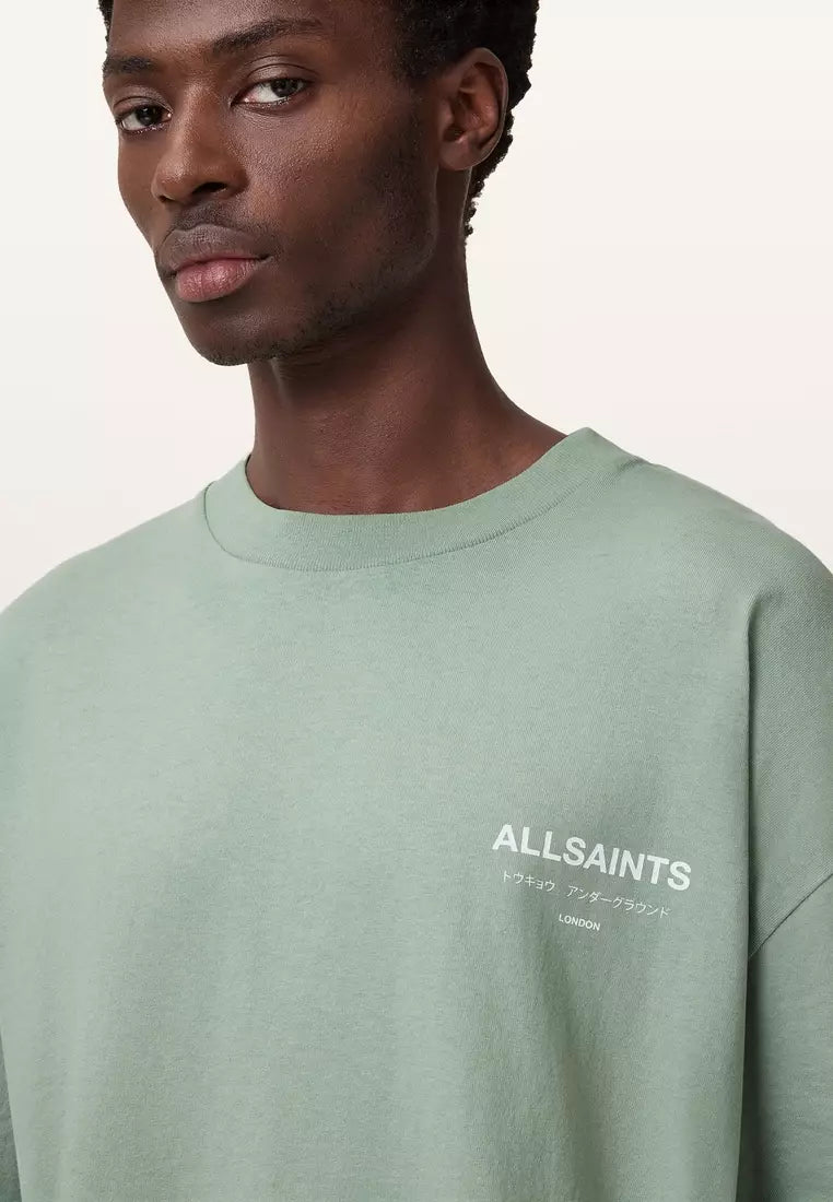 ALL SAINTS Underground Oversized T-shirt - Mint