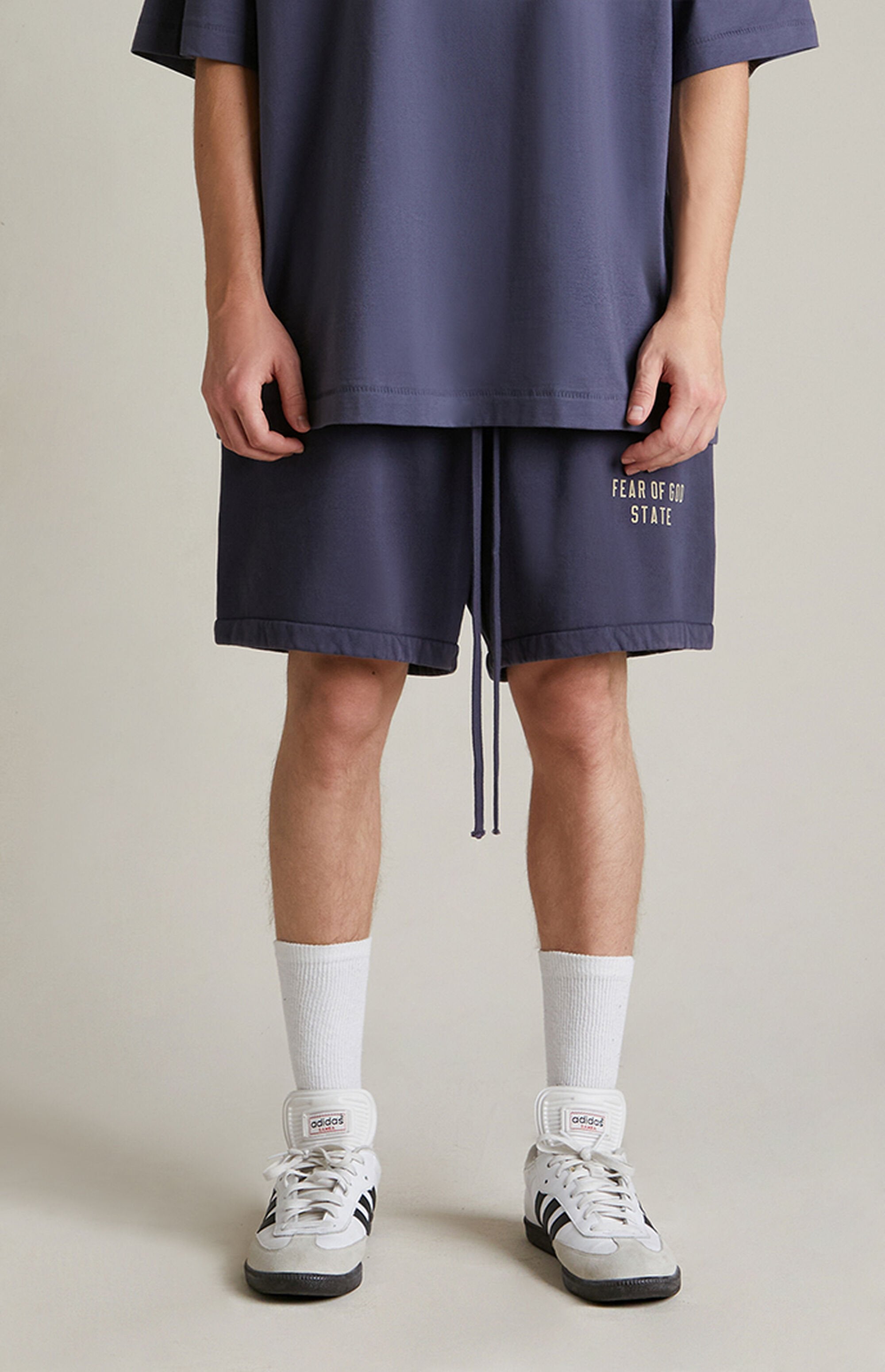 ESSENTIALS HEAVY SOCCER SHORT - MARINE