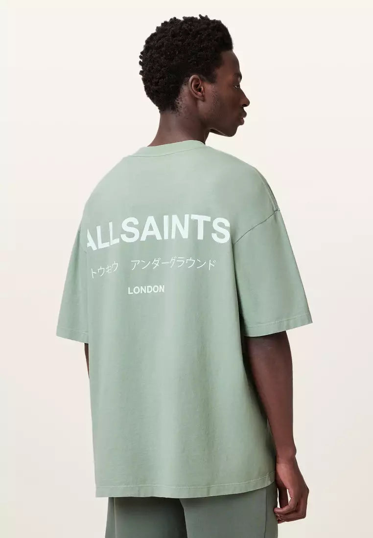 ALL SAINTS Underground Oversized T-shirt - Mint