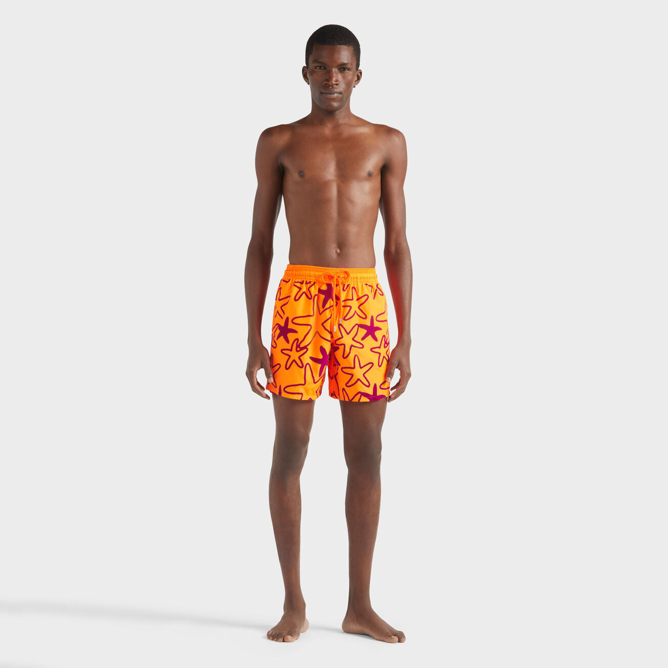 VILEBREQUIN - ULTRA-LIGHT AND PACKABLE SWIM SHORTS FLOCKED STARLETTES