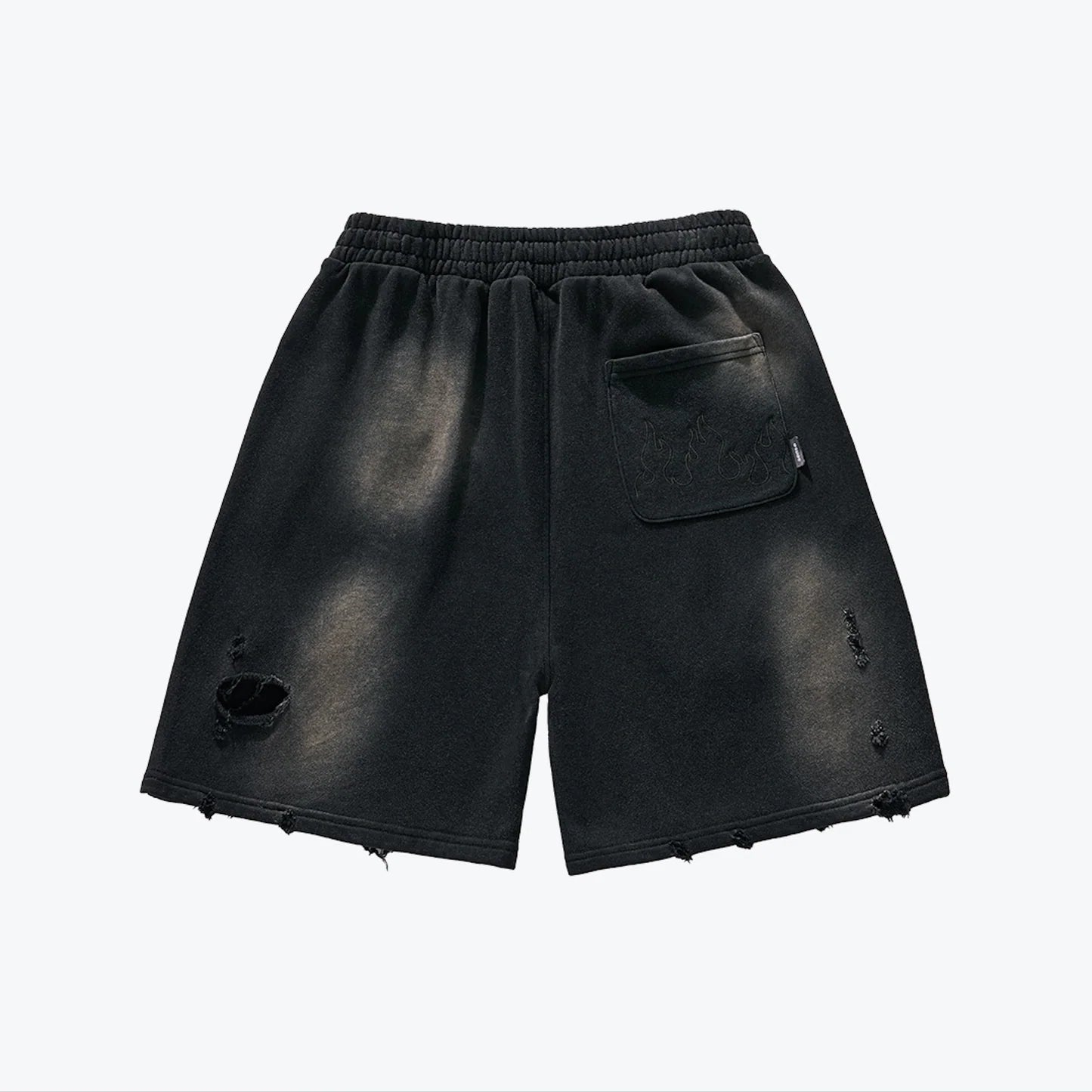 Sense - Sun Faded Wash Sueat Shorts vintage black
