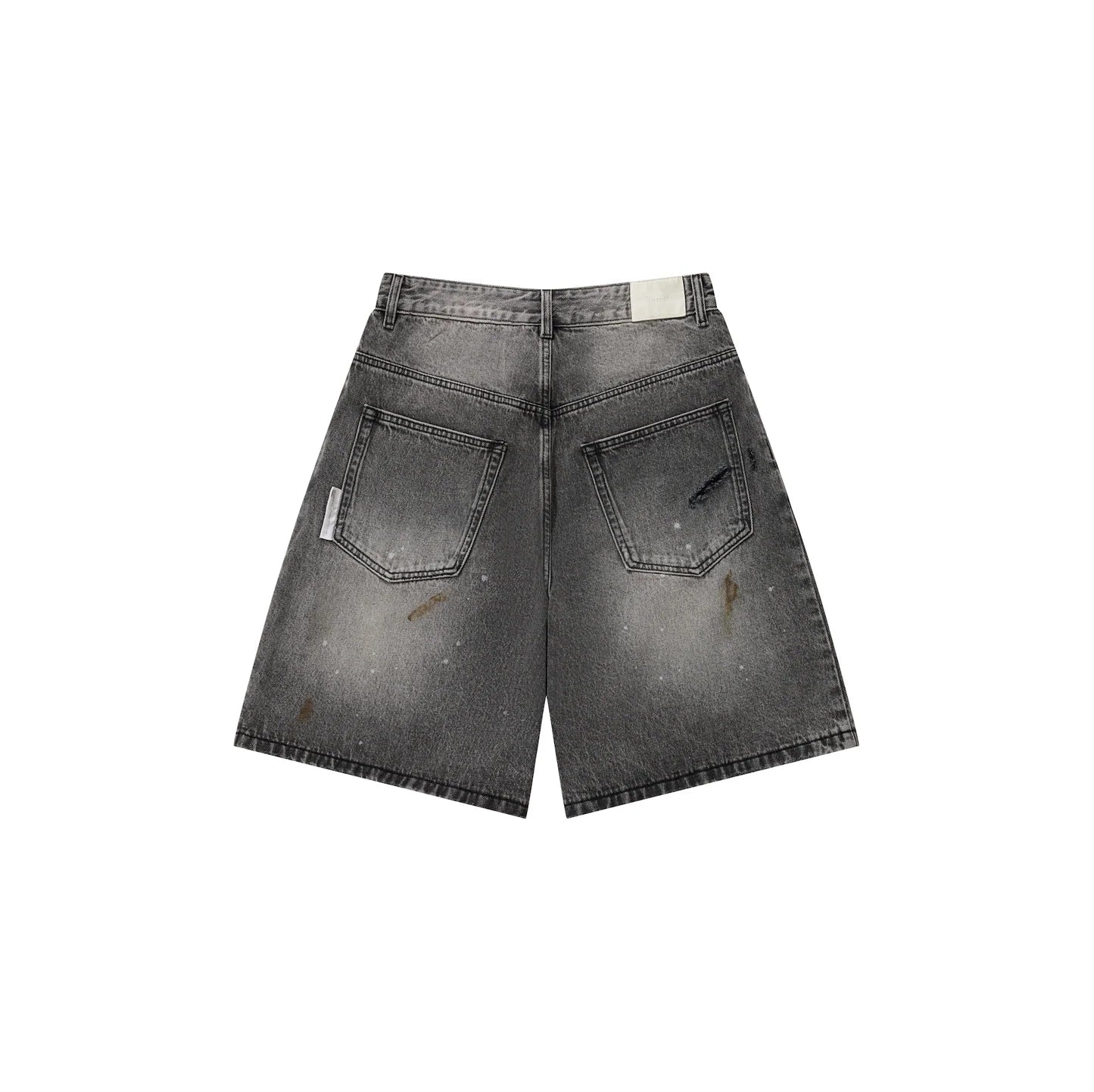 Sense - Destroy Wash Denim Shorts Black