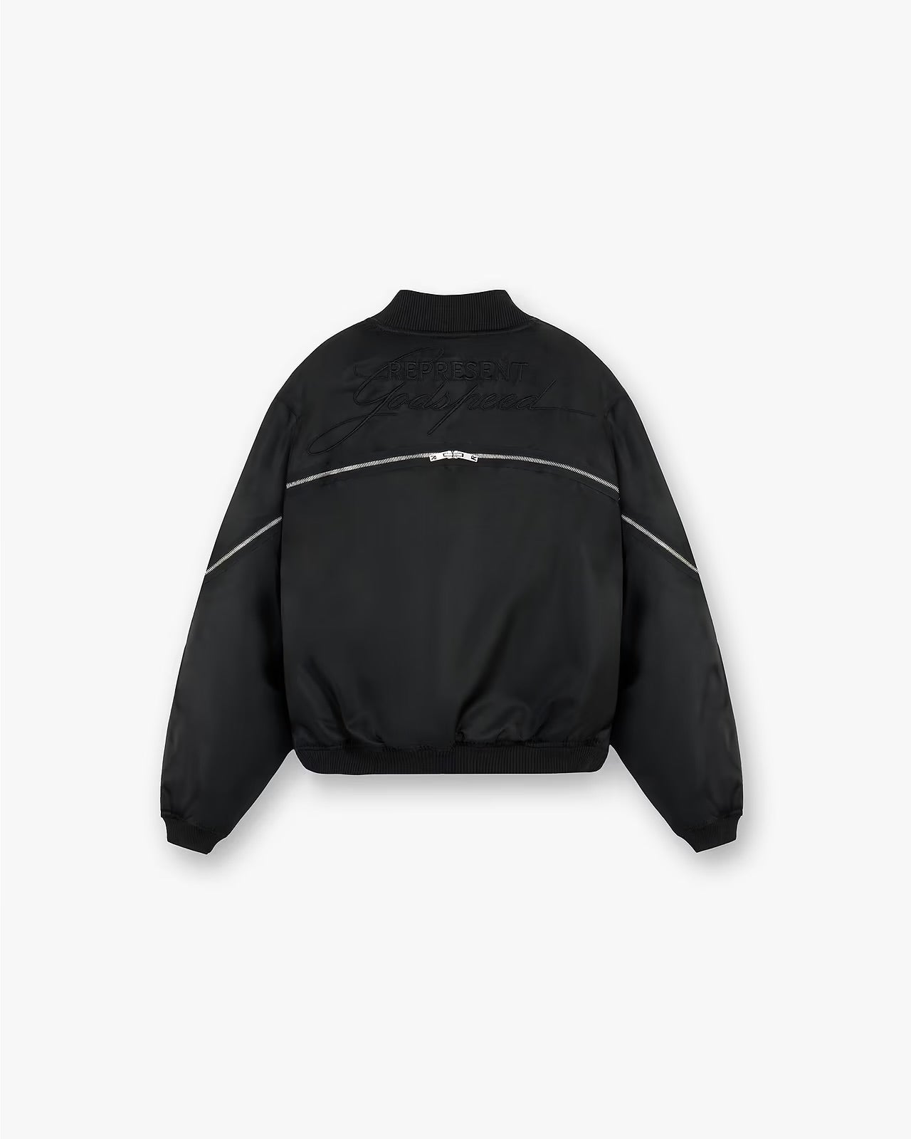 REPRESENT- ZIP BACK BOMBER JACKET