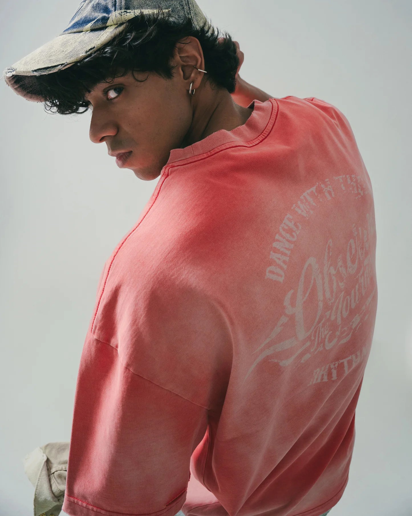 Sense - Washed Racing Ride T shirt - Vintage red