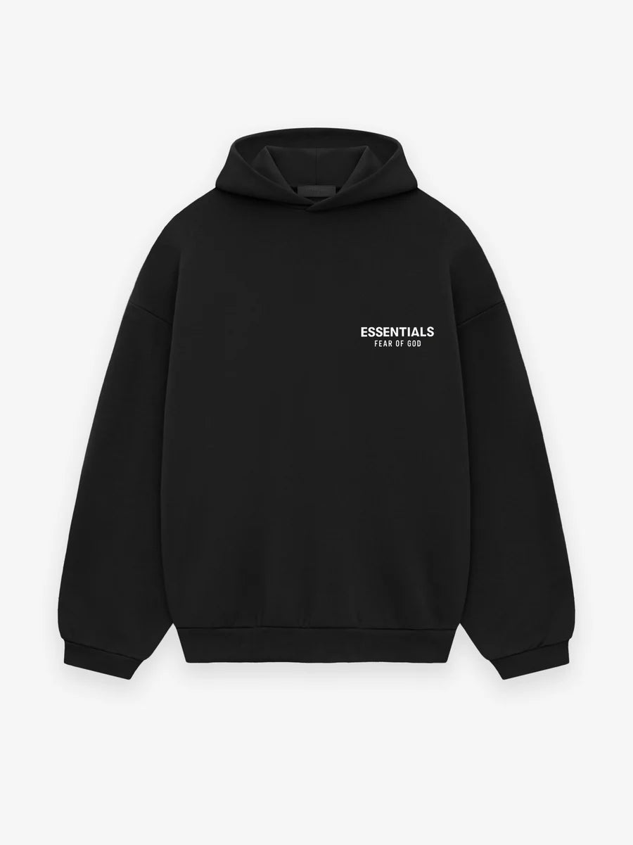 ESSENTIALS FLEECE HOODIE - BLACK