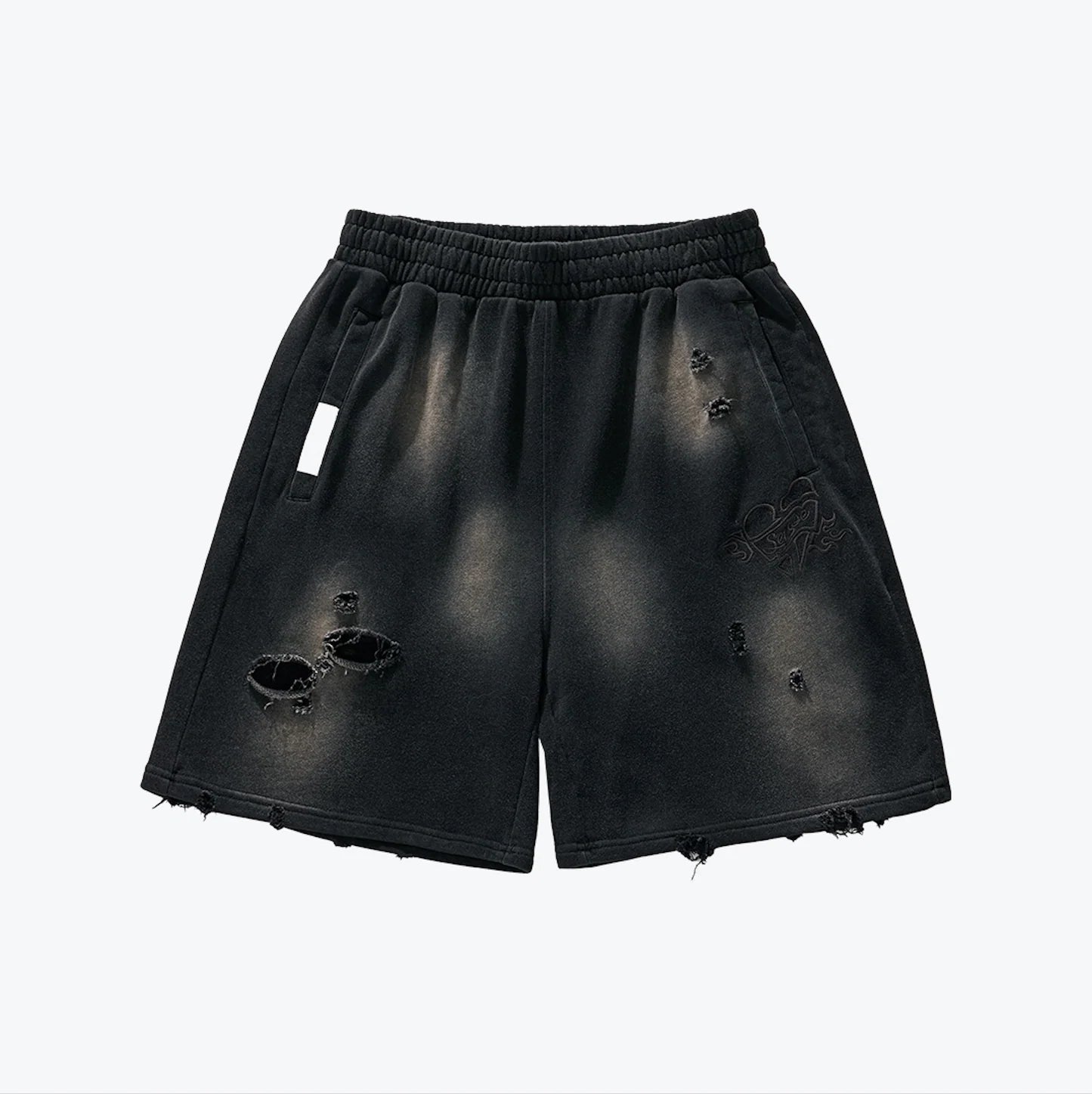 Sense - Sun Faded Wash Sueat Shorts vintage black