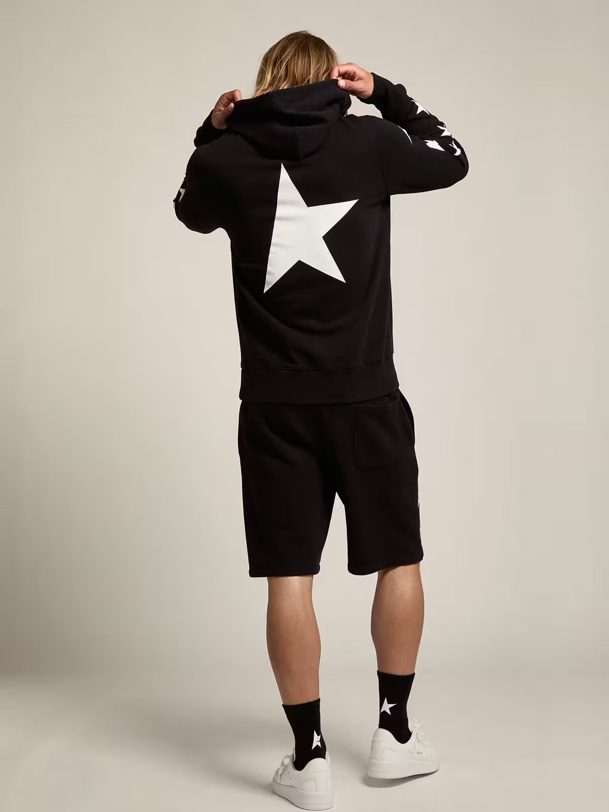 Golden goose multi star hoodie