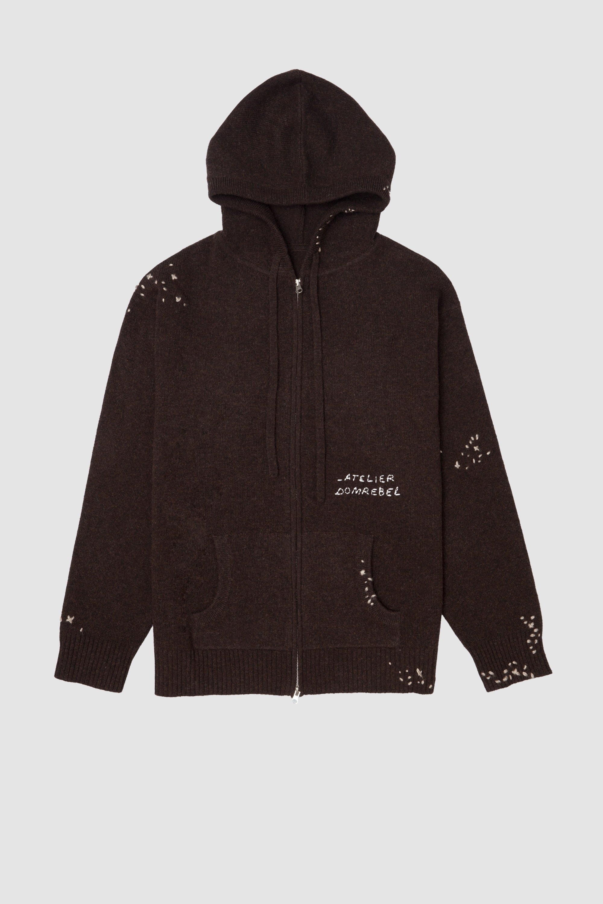 DOMREBEL KNIT ZIP HOODIE