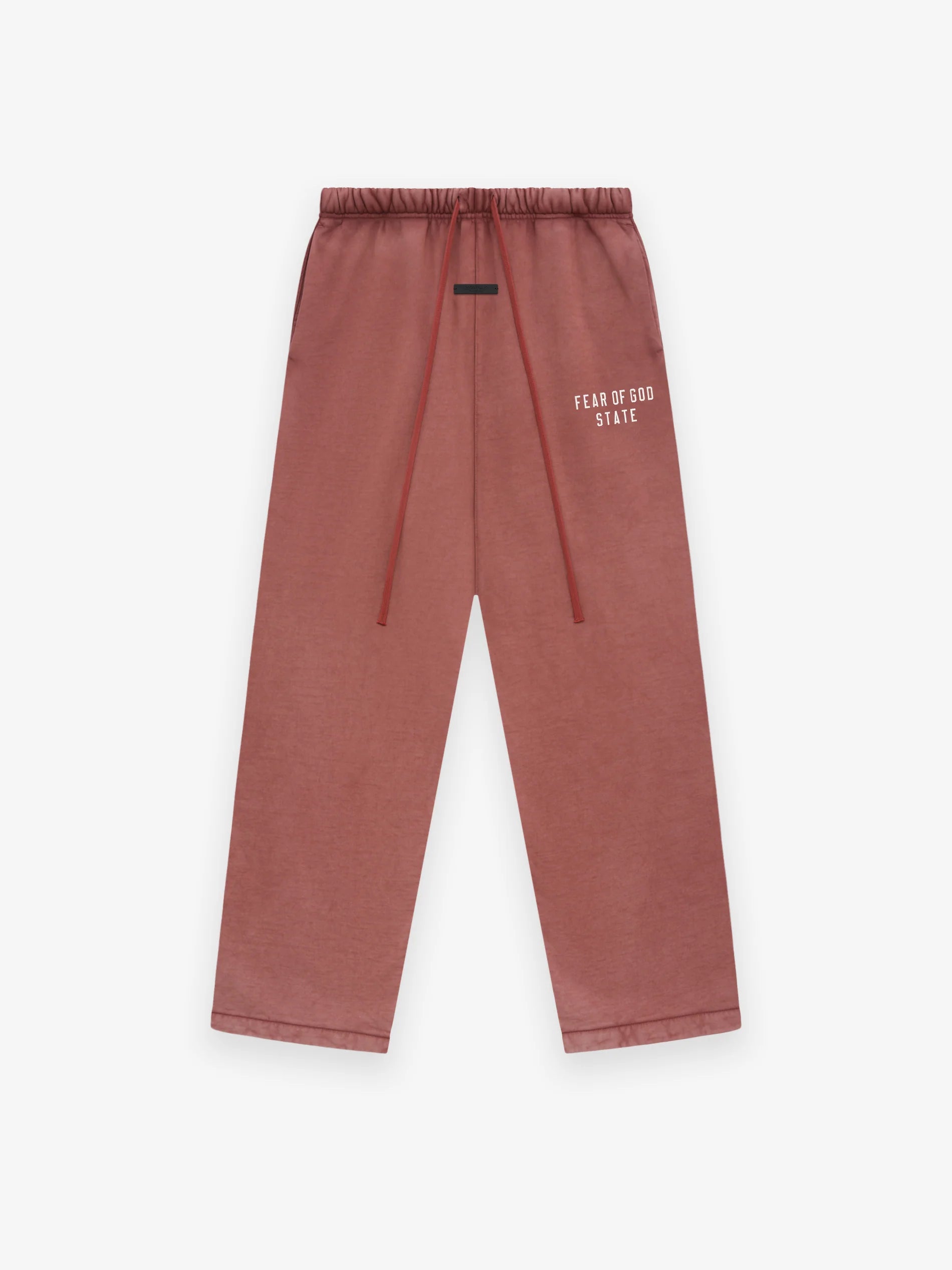 ESSENTIALS HEAVY FLEECE RELAXED SWEATPANT - CRIMSON