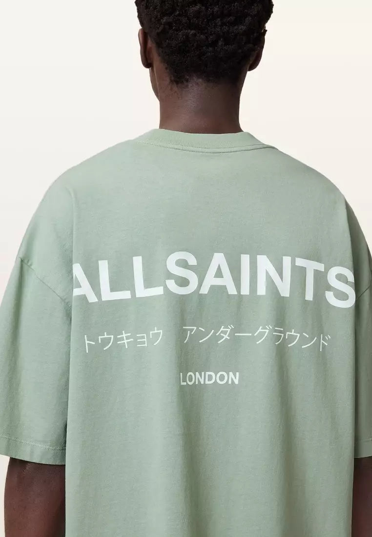 ALL SAINTS Underground Oversized T-shirt - Mint