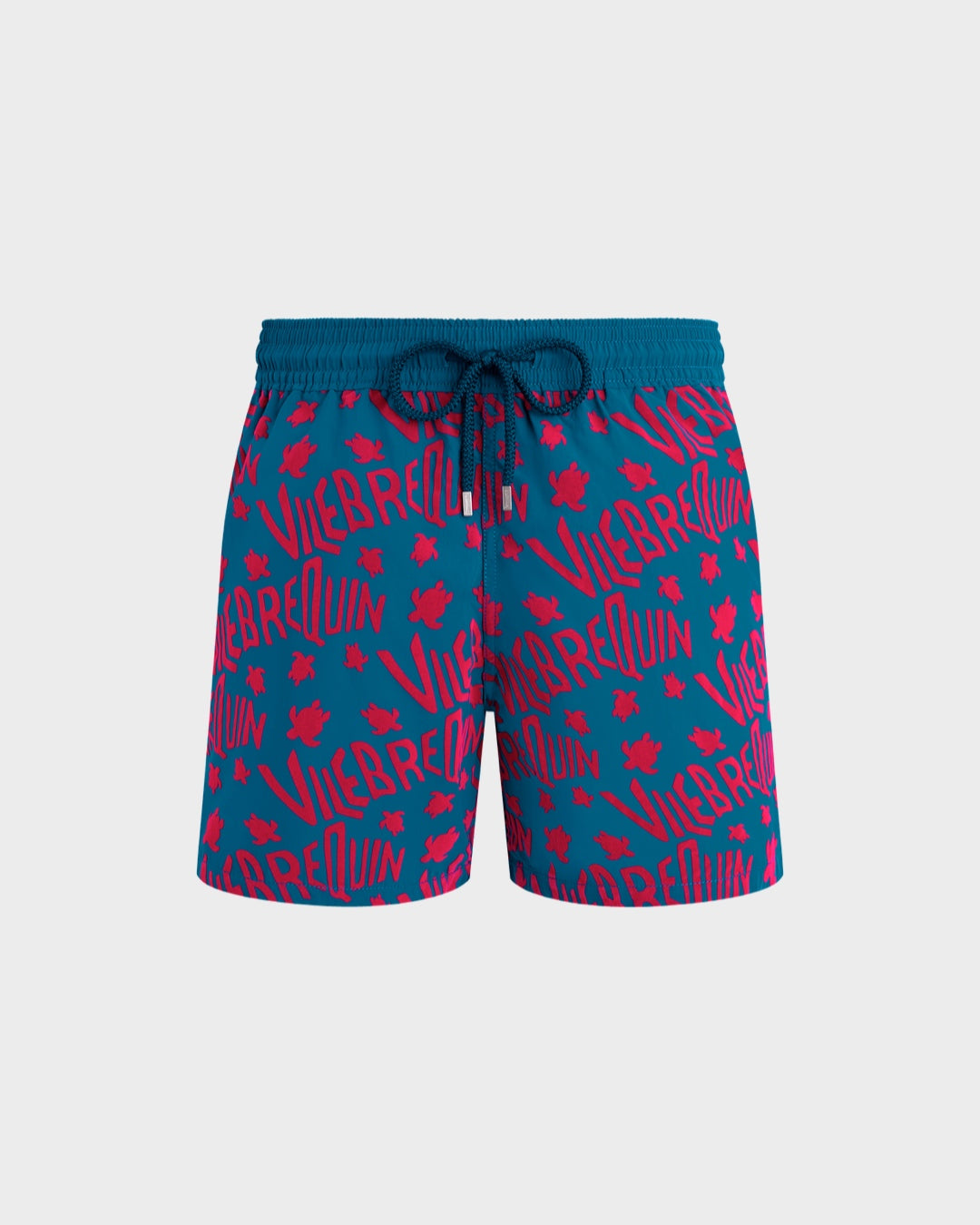 VILEBREQUIN - SWIM SHORTS FLOCKED RONDE DES TORTUES LOGO