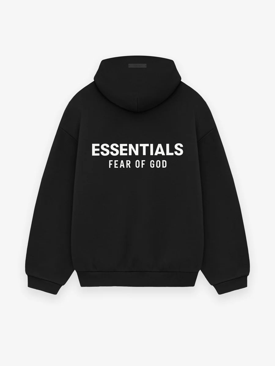 ESSENTIALS FLEECE HOODIE - BLACK