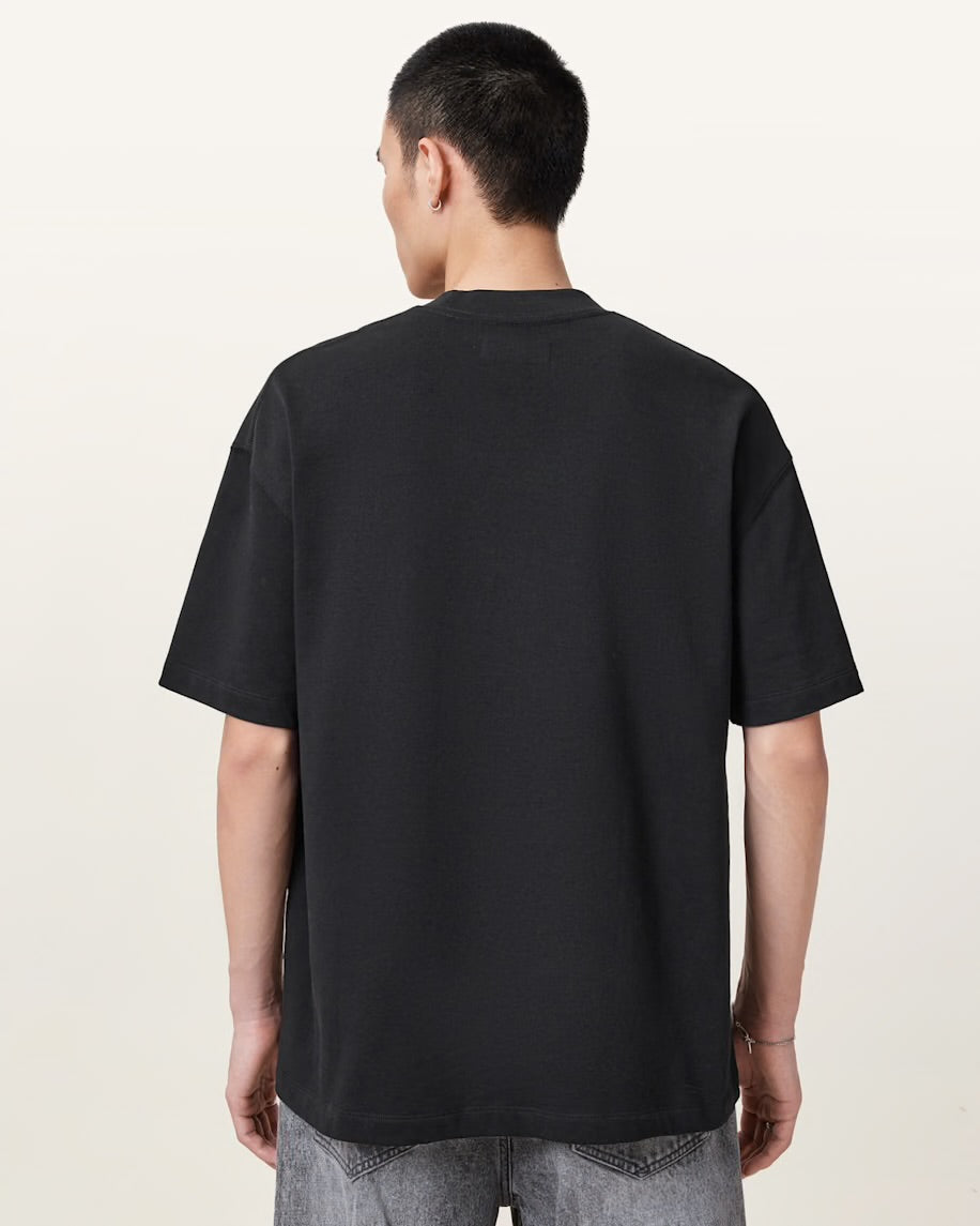 ALL SAINTS Haven Embroidered Logo Oversized T-Shirt