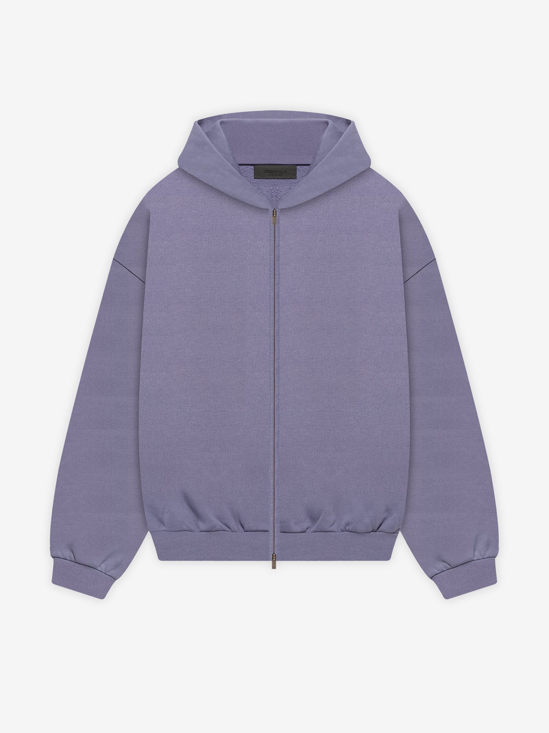 ESSENTIALS HEAVY FLEECE FULLZIP HOODIE - LAVENDER