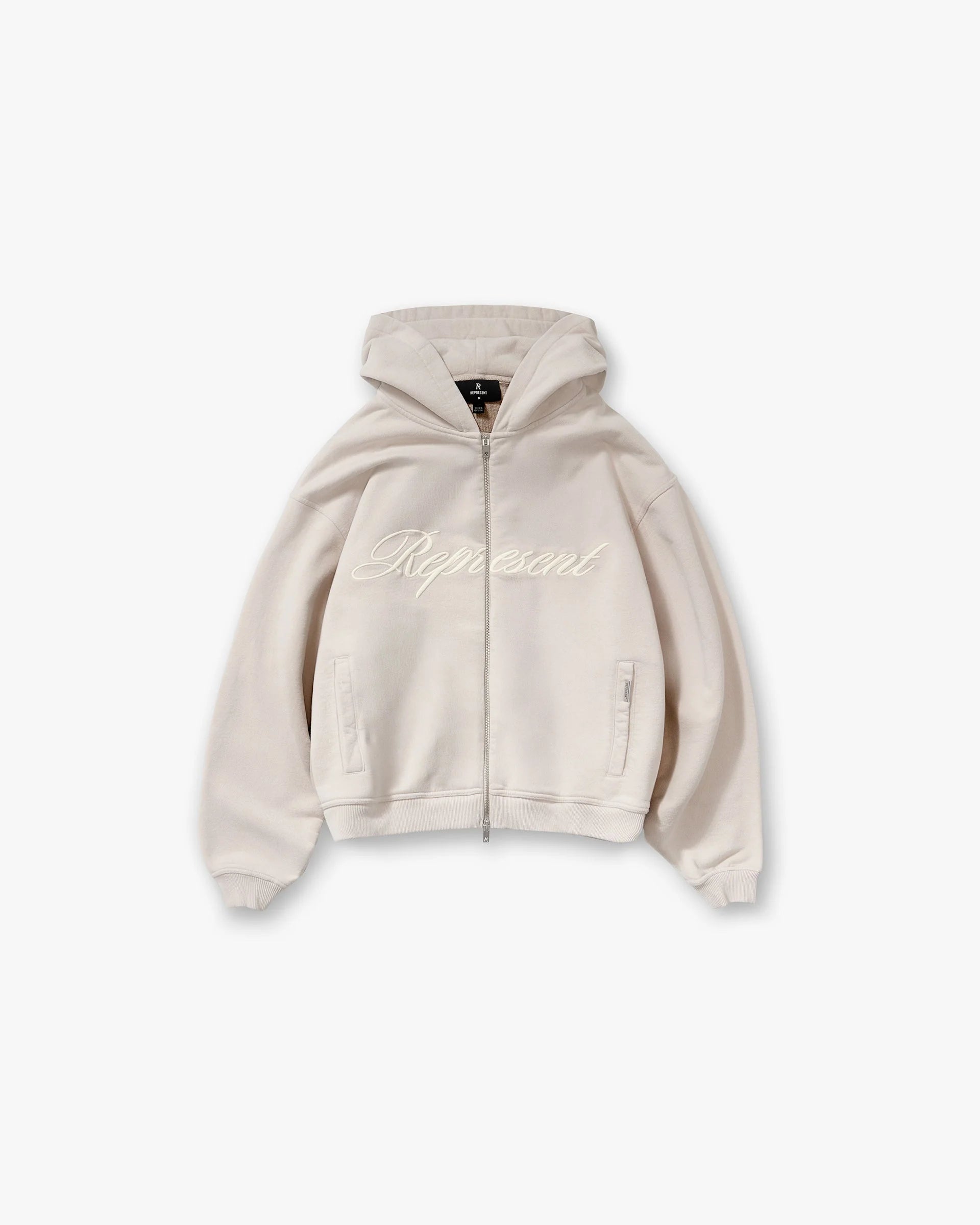 Represent Script Logo Zip Hoodie