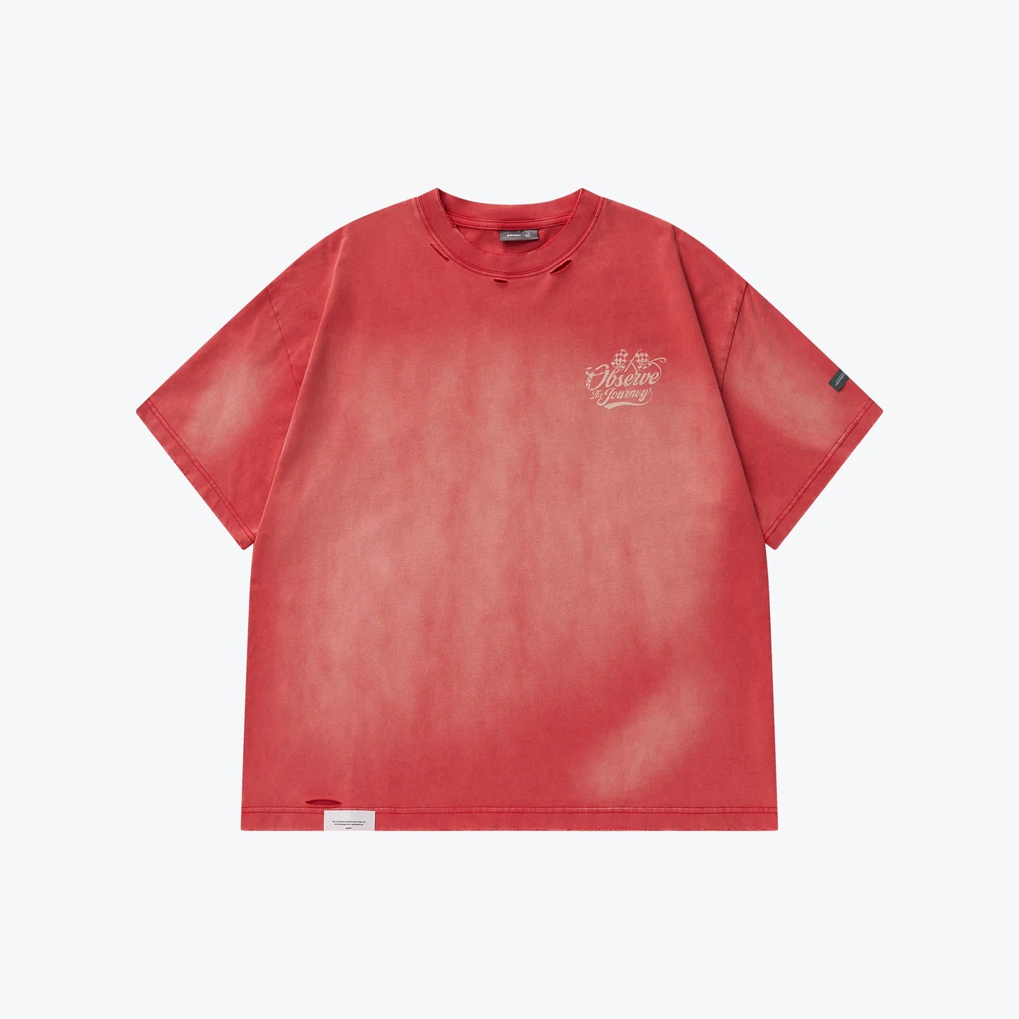 Sense - Washed Racing Ride T shirt - Vintage red