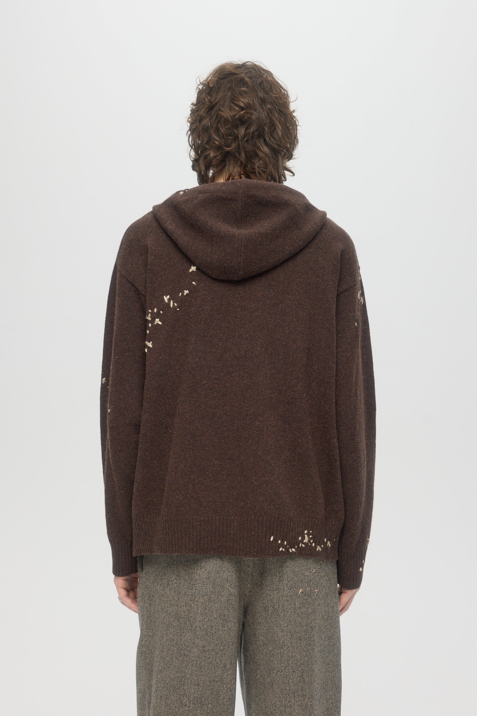 DOMREBEL KNIT ZIP HOODIE