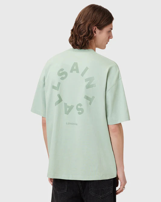 ALL SAINTS Tierra Oversized T-shirt - mineral green
