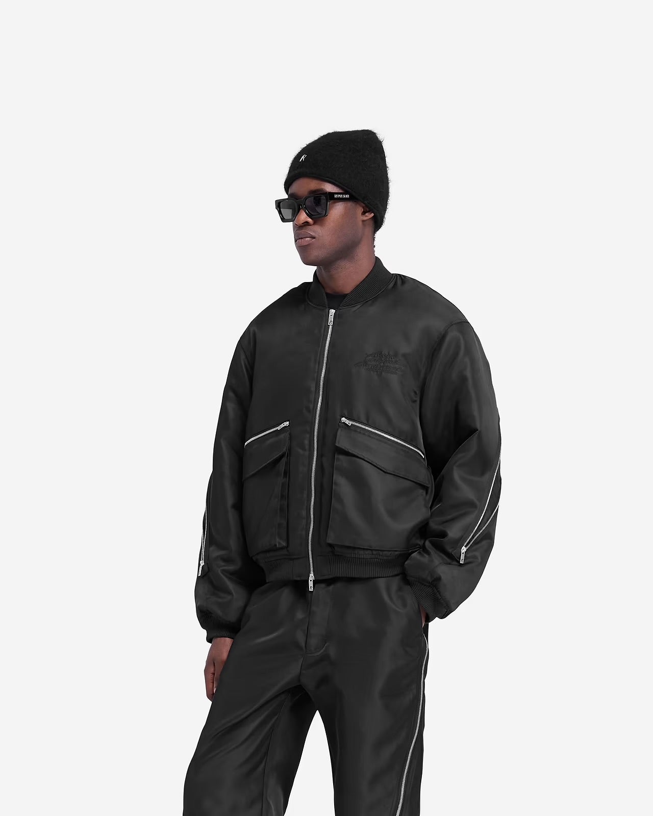 REPRESENT- ZIP BACK BOMBER JACKET