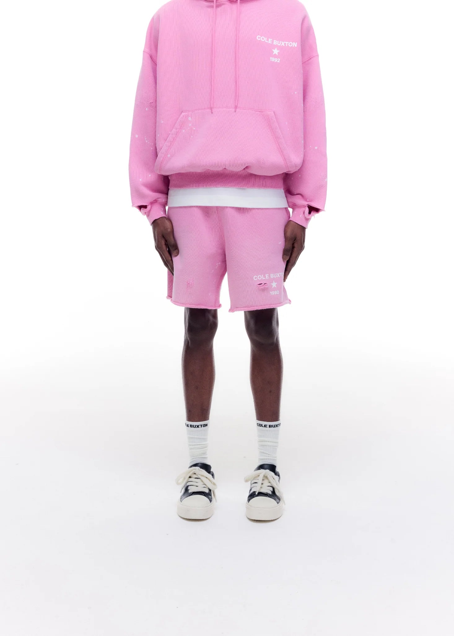 COLE BUXTON- 1992 DISTRESSED SHORTS - WASHED PINK