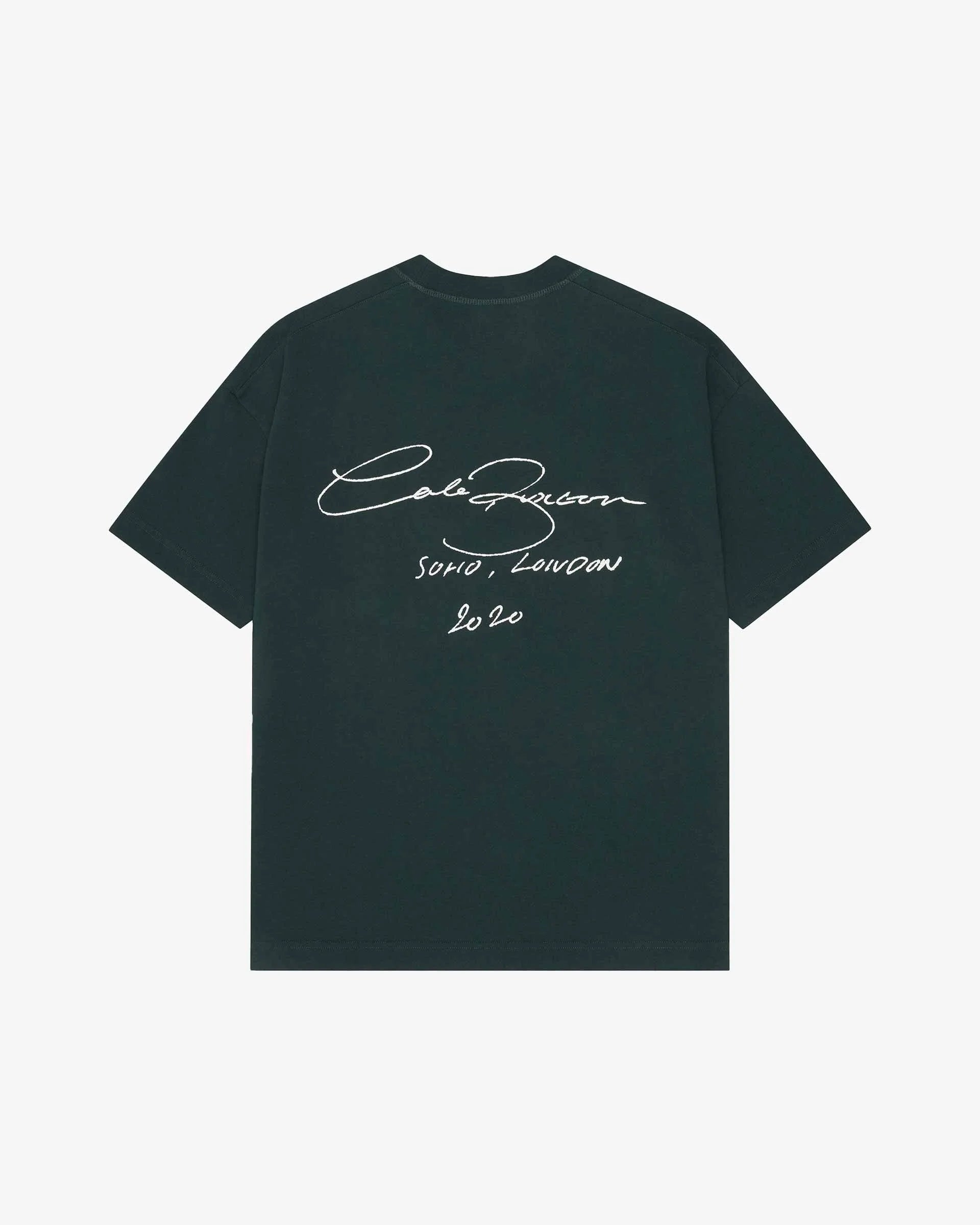 COLE BUXTON SIGNATURE T-SHIRT - FOREST GREEN