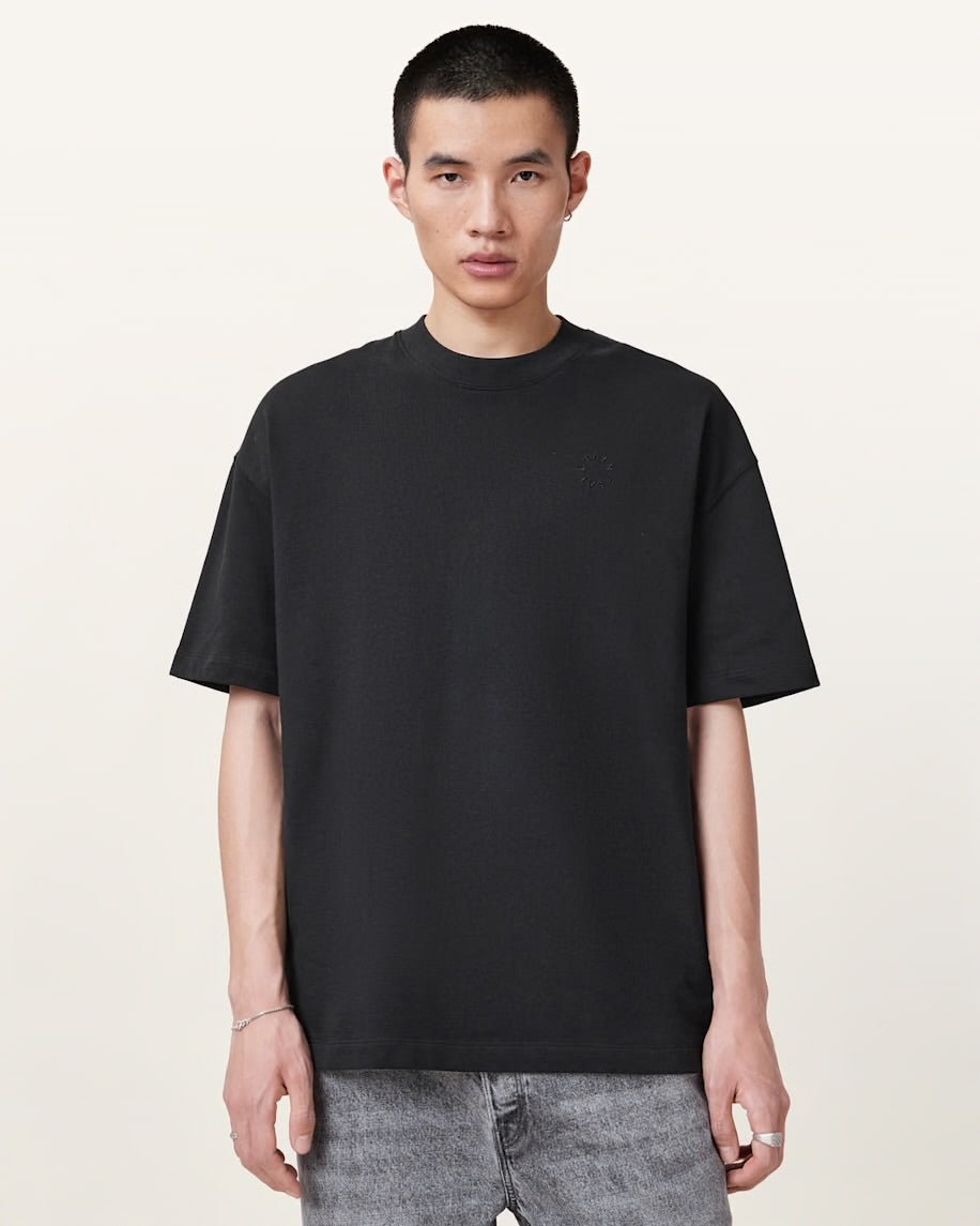 ALL SAINTS Haven Embroidered Logo Oversized T-Shirt