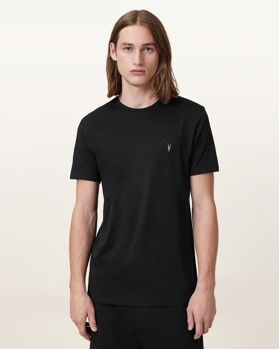 ALL SAINTS Tonic Crew Neck Slim Ramskull T-Shirt