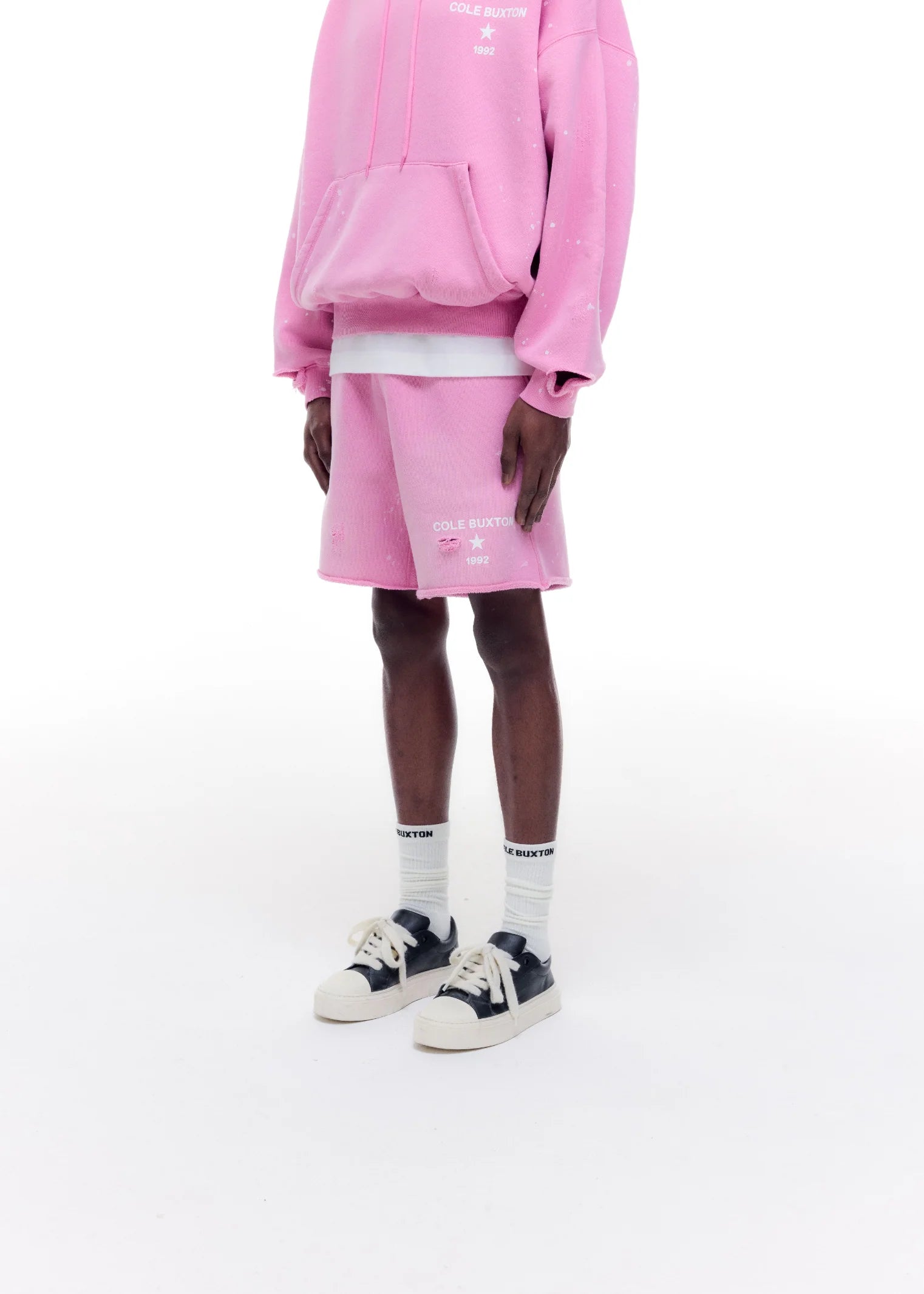 COLE BUXTON- 1992 DISTRESSED SHORTS - WASHED PINK