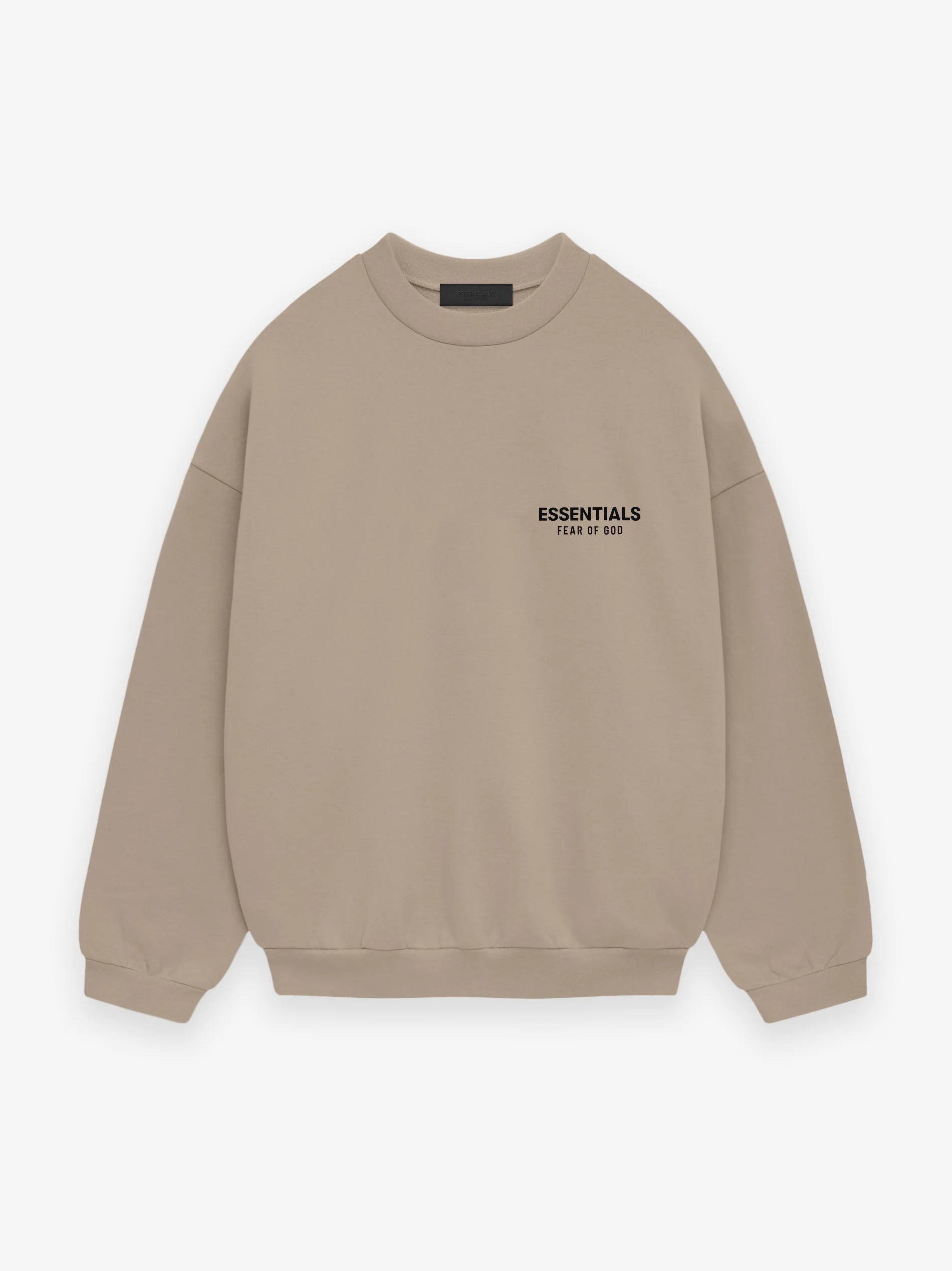 ESSENTIALS FLEECE CREWNECK - DESERT SAND