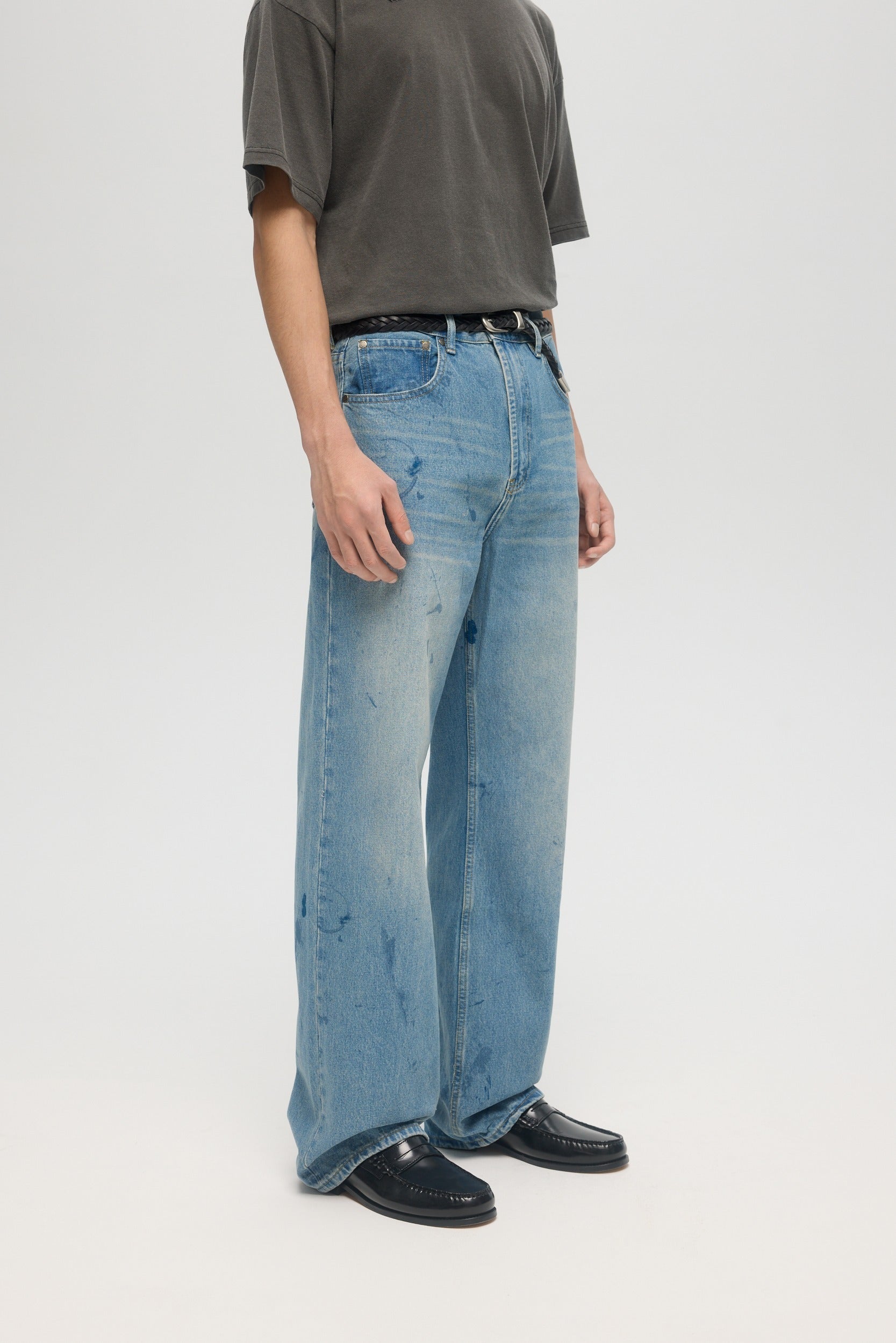 DOMREBEL - SCUFF FW25 JEANS - MID BLUE