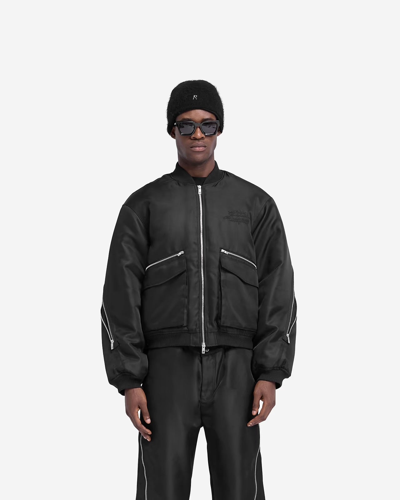 REPRESENT- ZIP BACK BOMBER JACKET