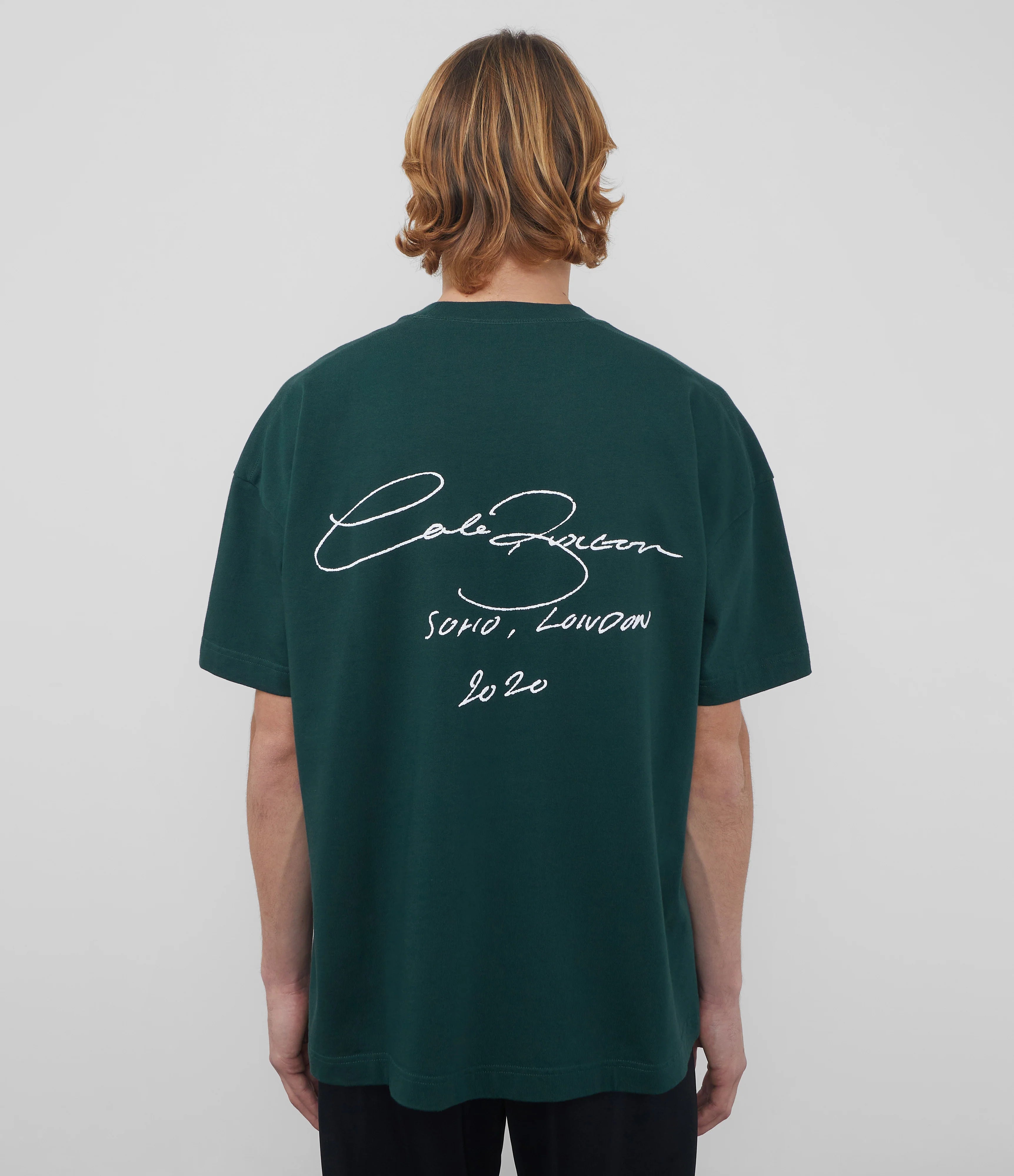 COLE BUXTON SIGNATURE T-SHIRT - FOREST GREEN