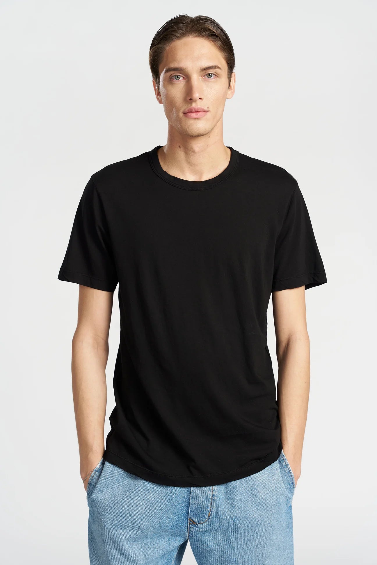 COTTON CITIZEN CLASSIC CREW TEE - JET BLACK