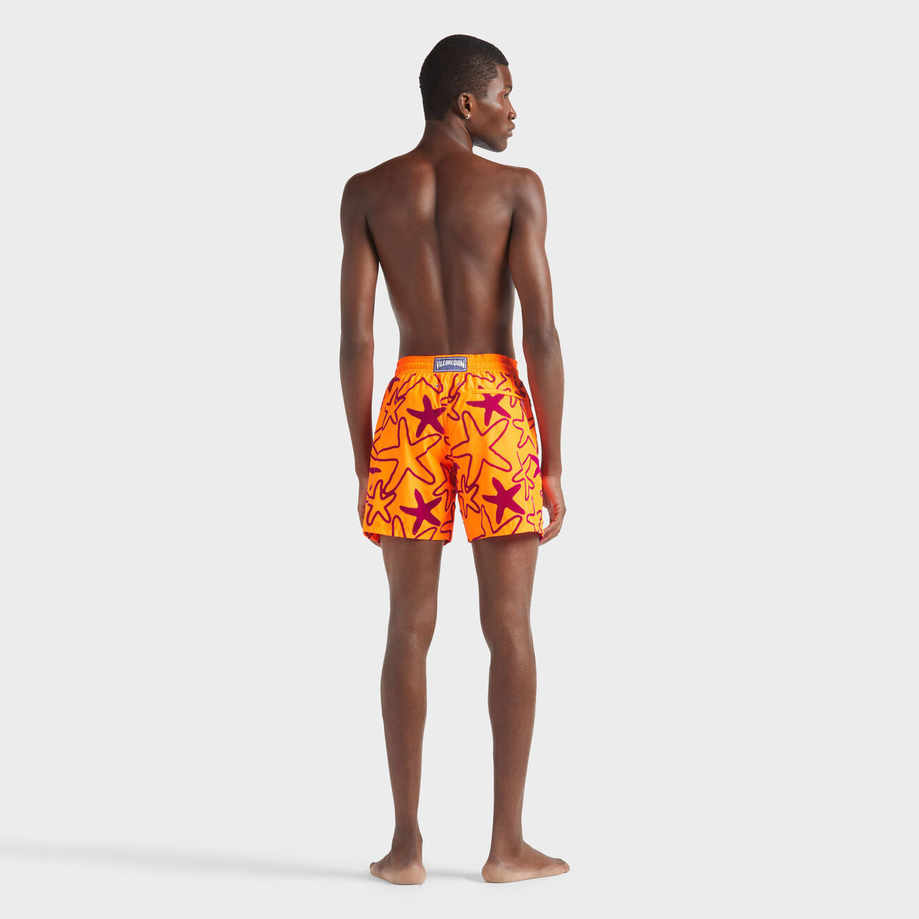 VILEBREQUIN - ULTRA-LIGHT AND PACKABLE SWIM SHORTS FLOCKED STARLETTES