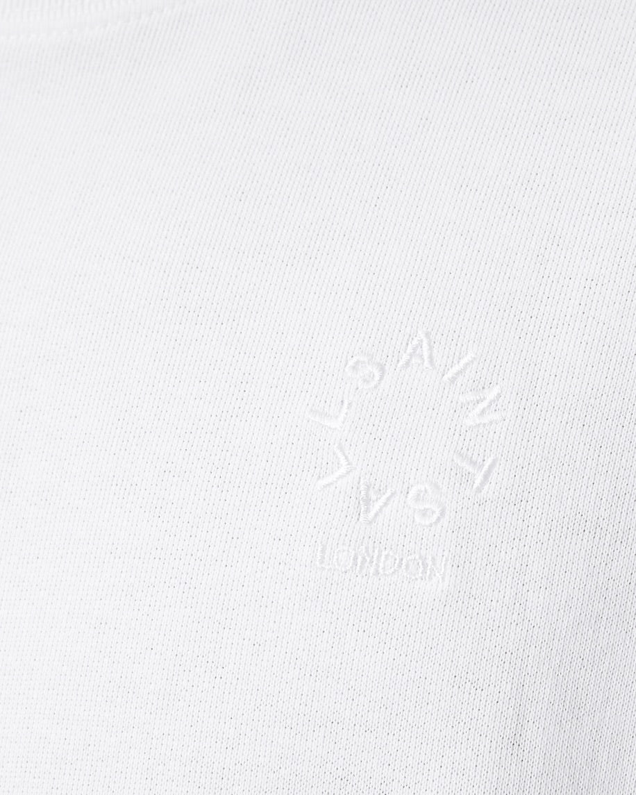 ALL SAINTS Haven Embroidered Logo Oversized T-Shirt - White