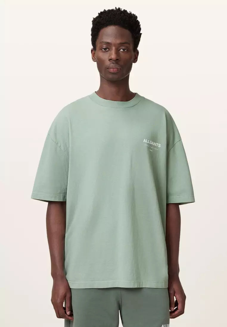 ALL SAINTS Underground Oversized T-shirt - Mint