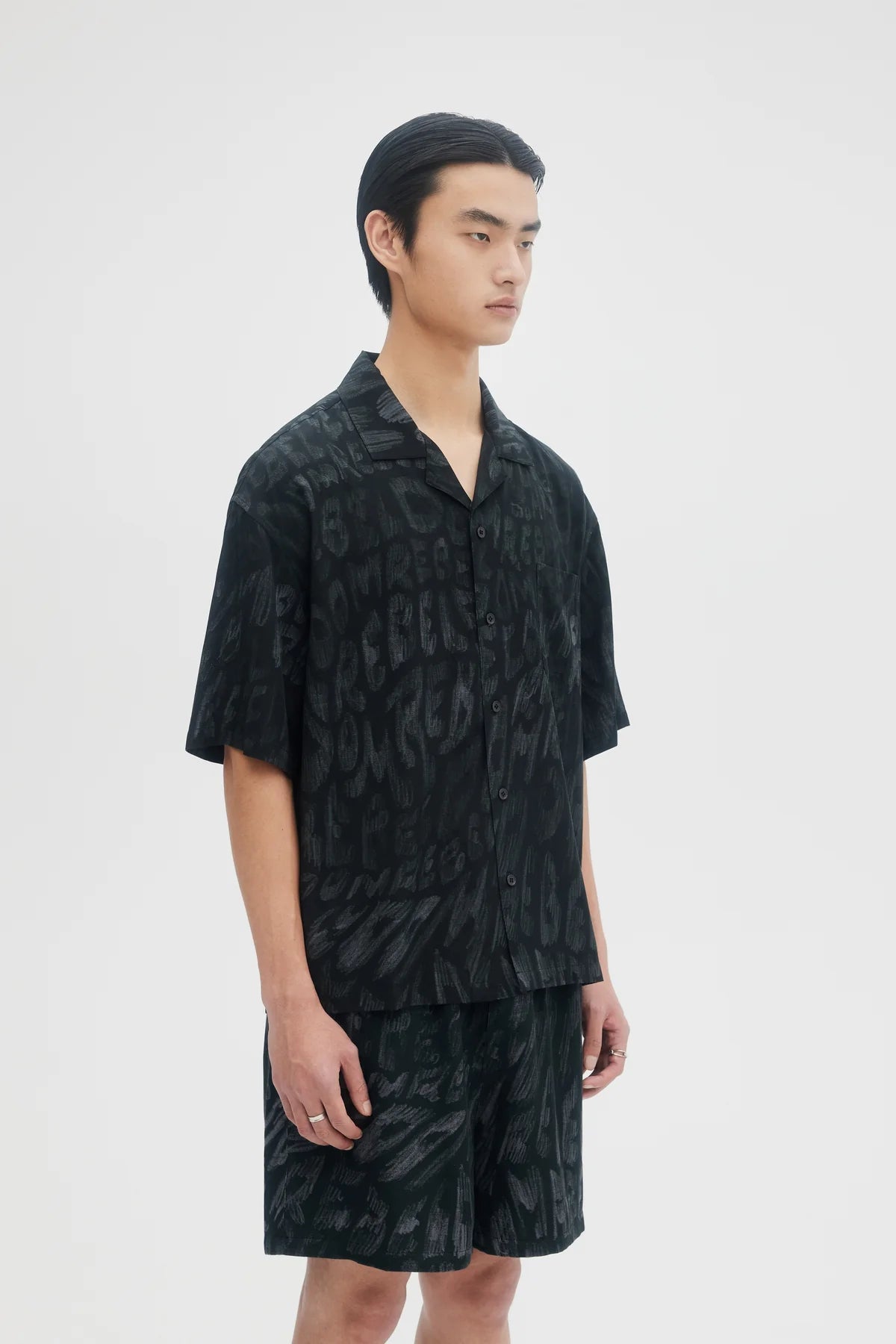 DOMREBEL WAVES CAMP COLLAR SHIRT