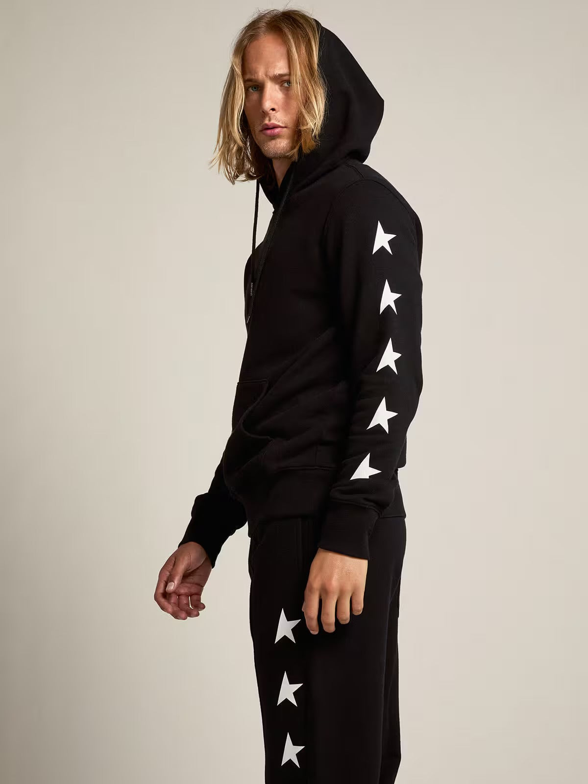 Golden goose multi star hoodie