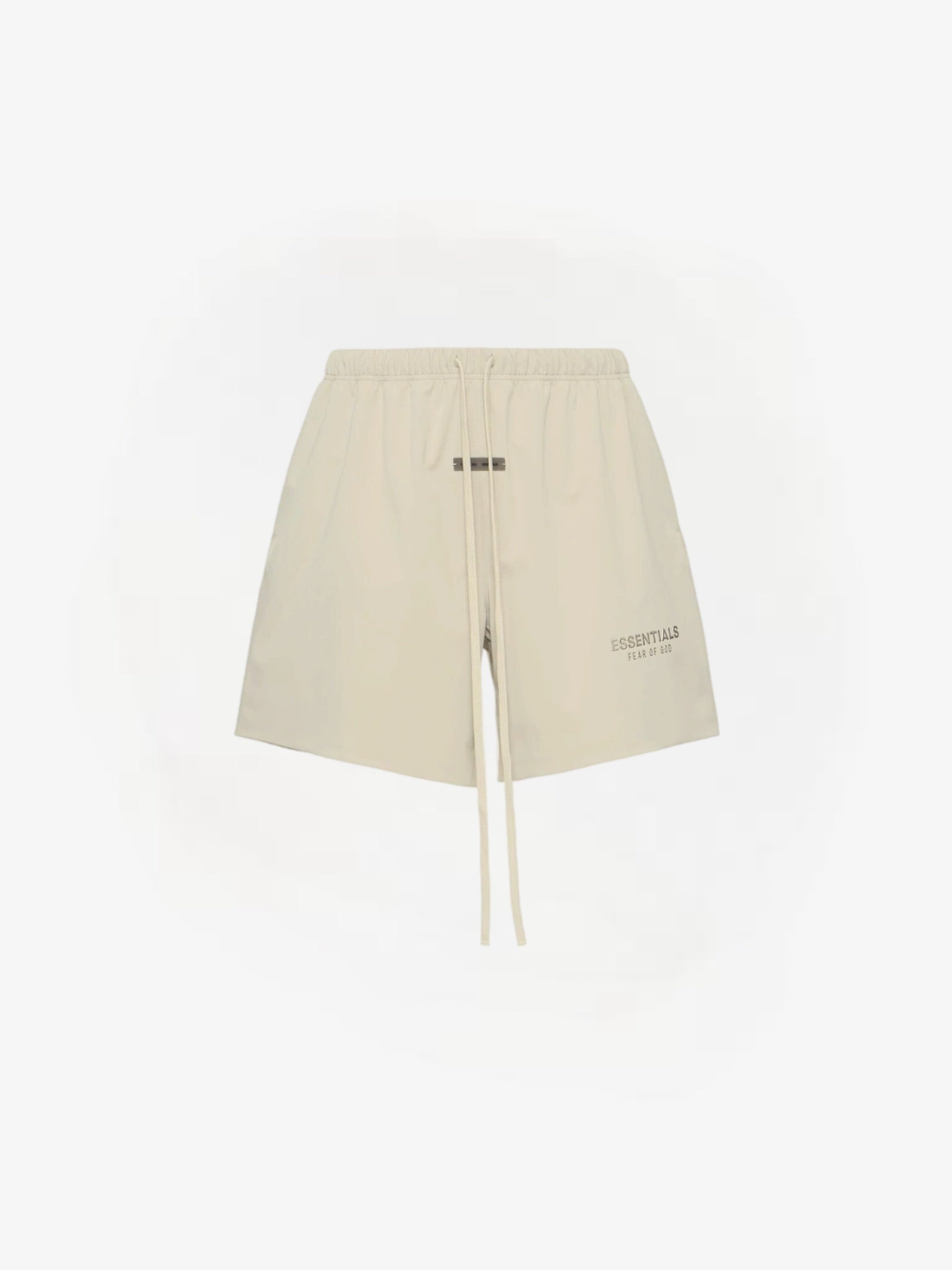 ESSENTIALS- SPORTY NYLON SHORT - TIMBER