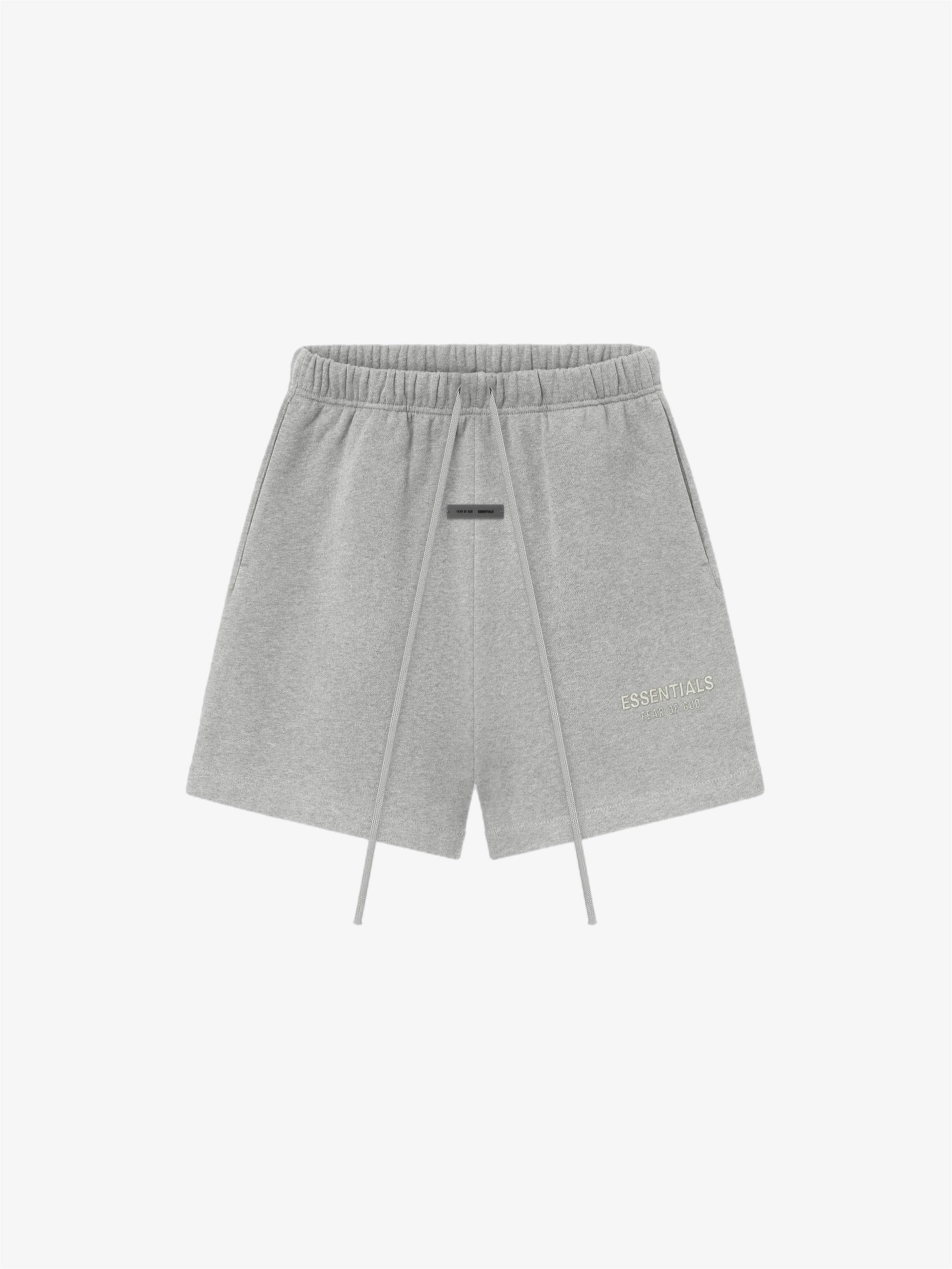 ESSENTIALS CLASSIC SWEATSHORT - CONCRETE HEATHER