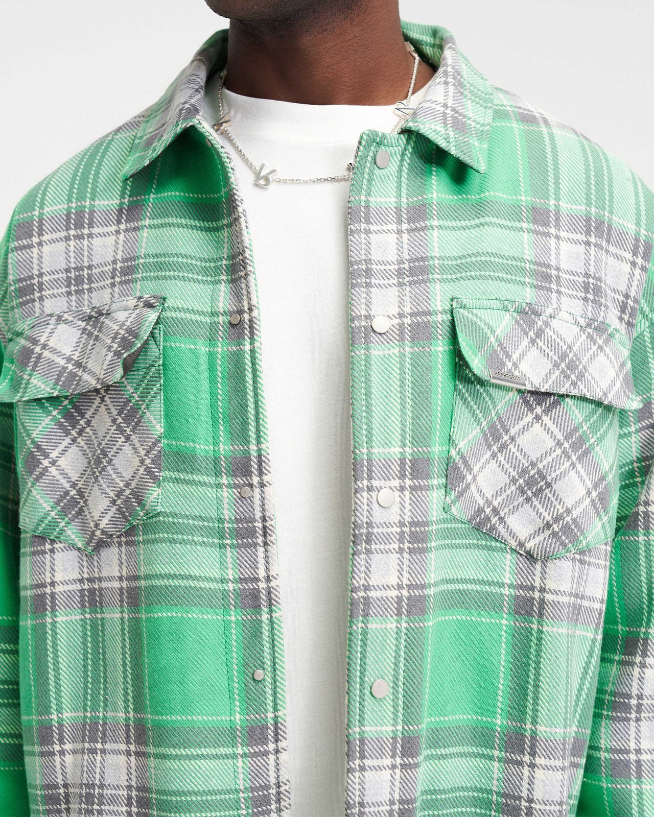 REPRESENT QUILTED FLANNEL OVERSHIRT