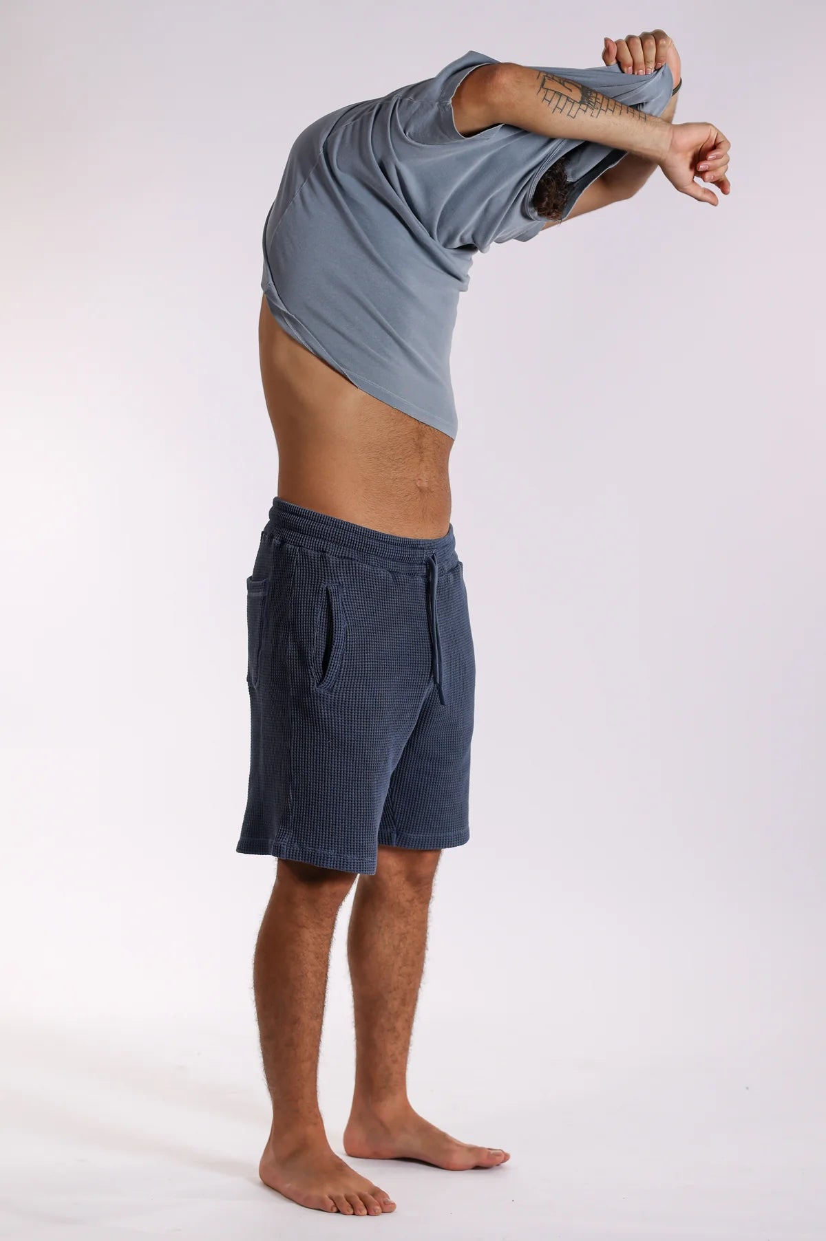 Made - Blue waffle men's short