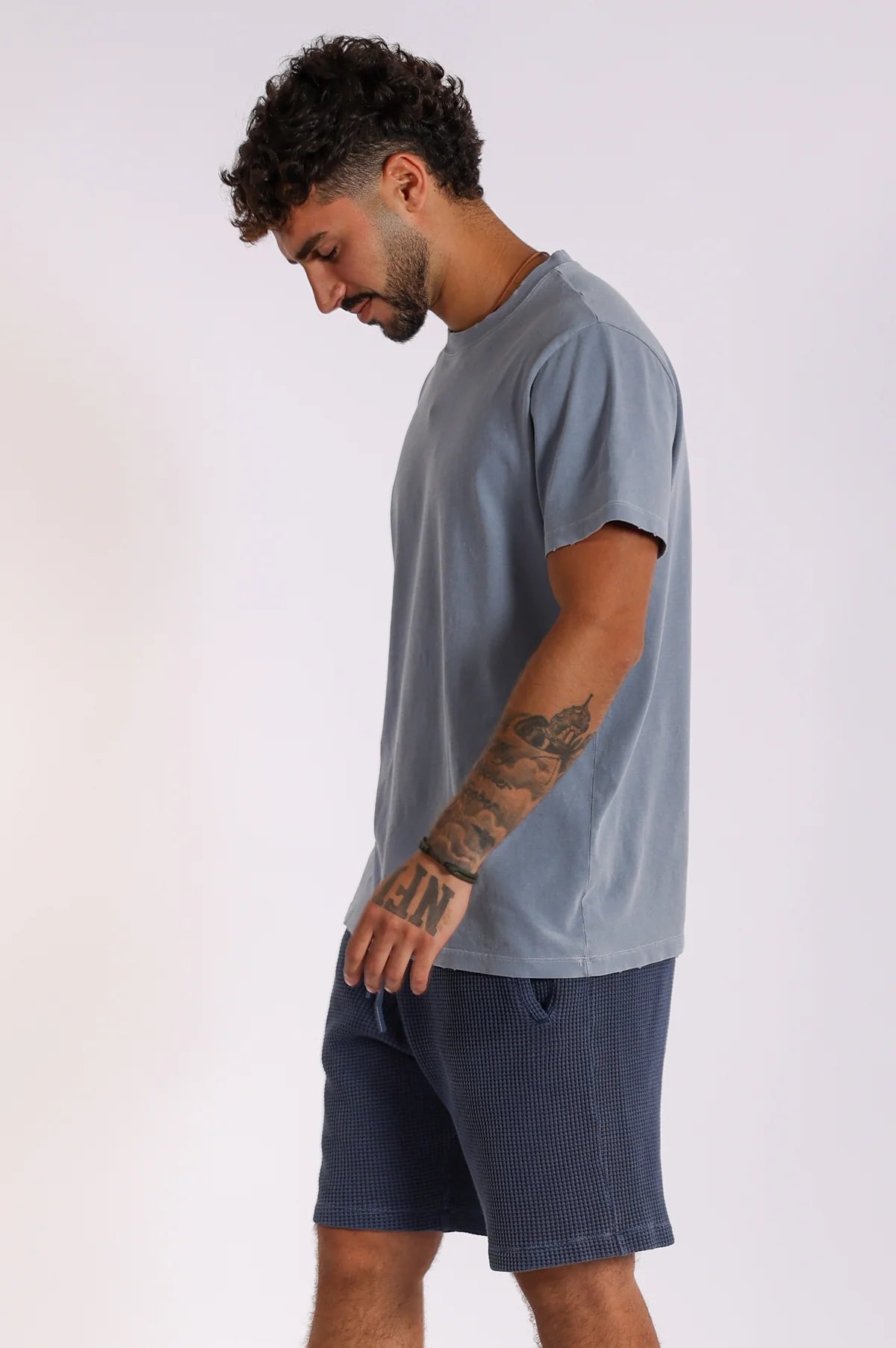 Made - Blue waffle men's short