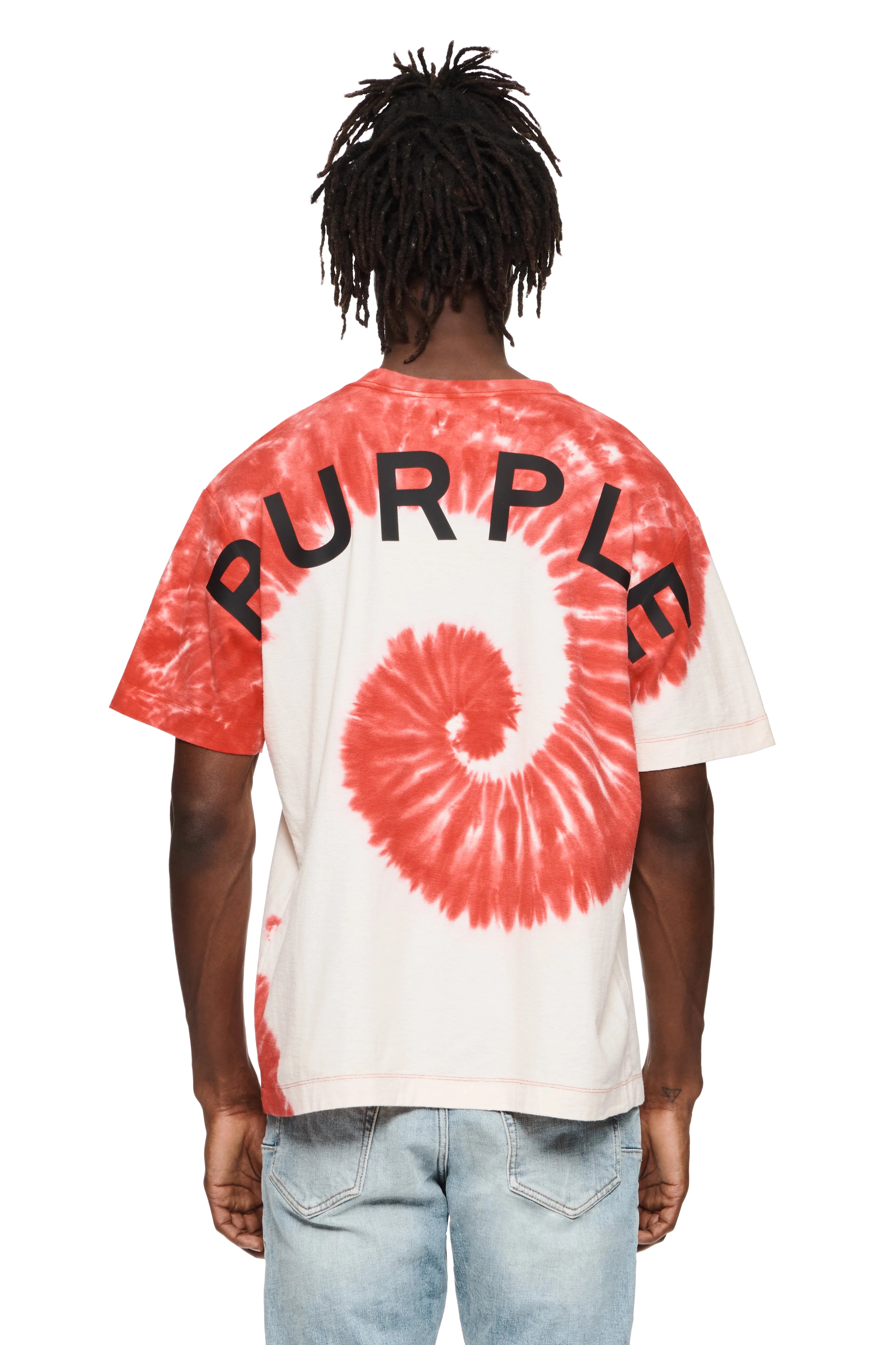 PURPLE BRAND Curve Wordmark High Risk Red T-Shirt